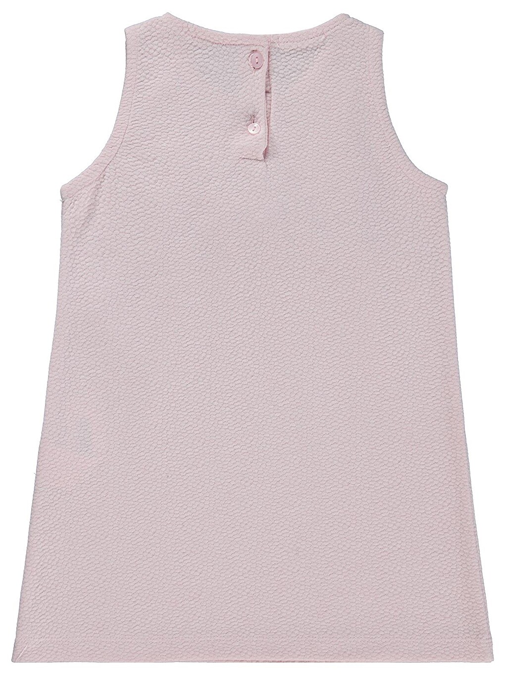 Pembe Girls Fiyonk Detaylı 2-5 Yaş Elbise - Pudra-1
