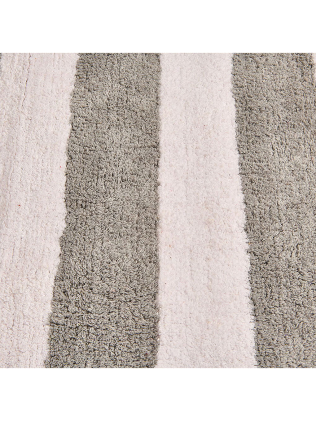 Soft Tufting Line Banyo Paspası - Ekru / Gri - 60x90 cm-3