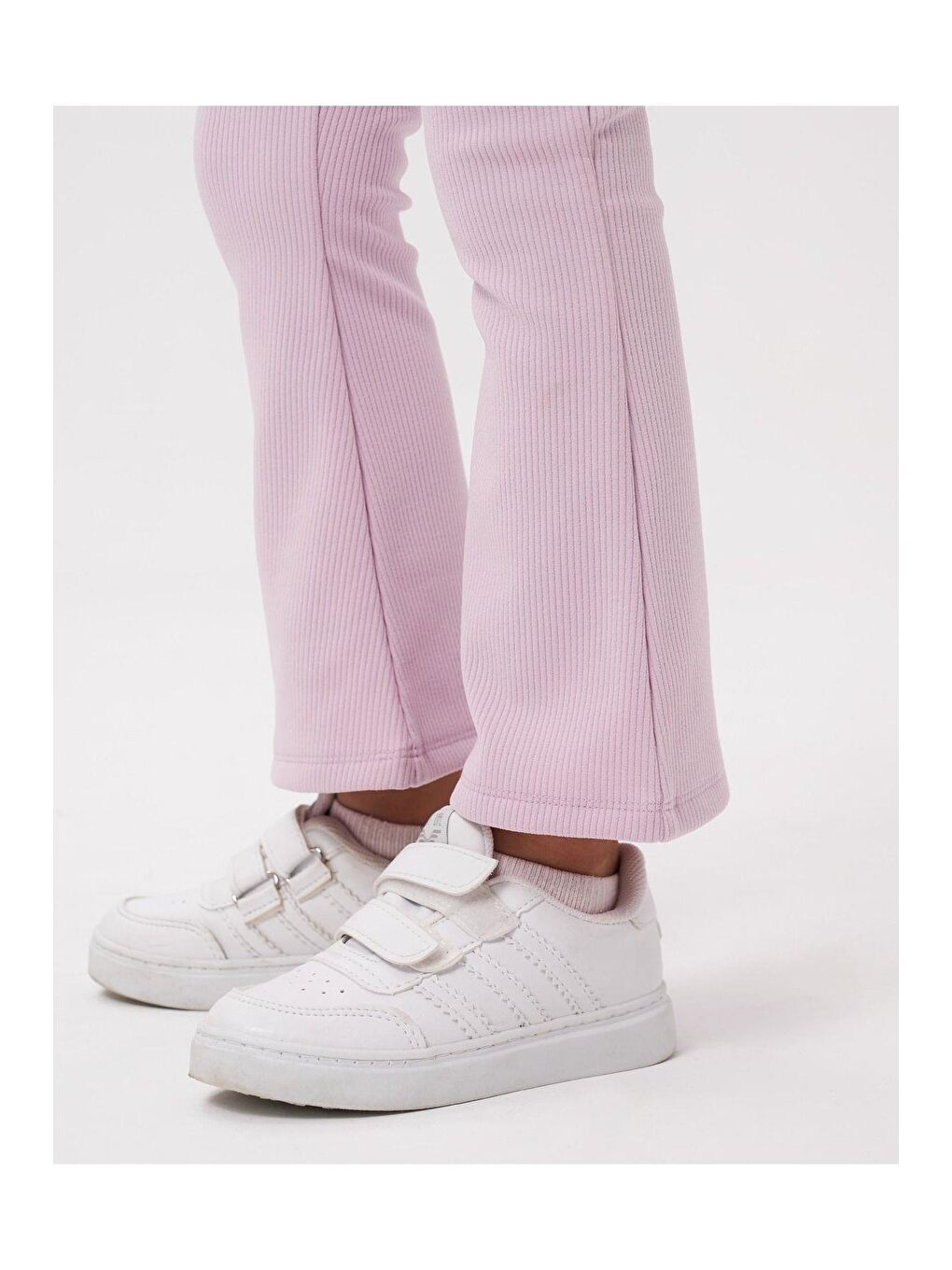 Lila Kız Çocuk Baskılı Şardonlu Nakış Detaylı 3 İplik Kumaş Fitilli Taytlı Altüst Takım-3