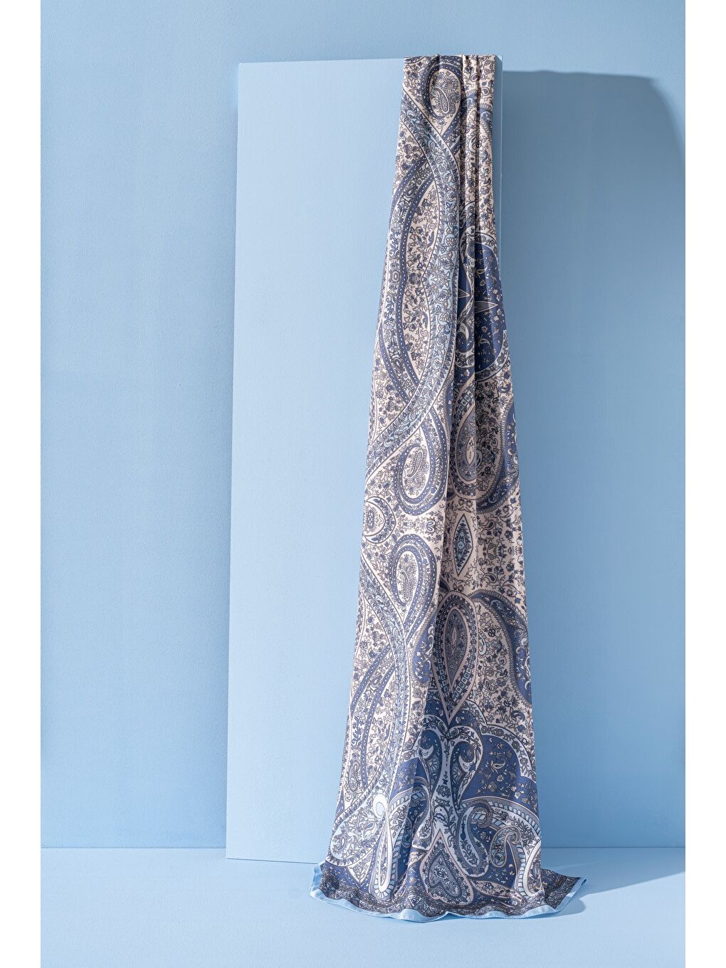 Mavi Kadın Etnik Desen Soft Şal Prusa 152.04.0003