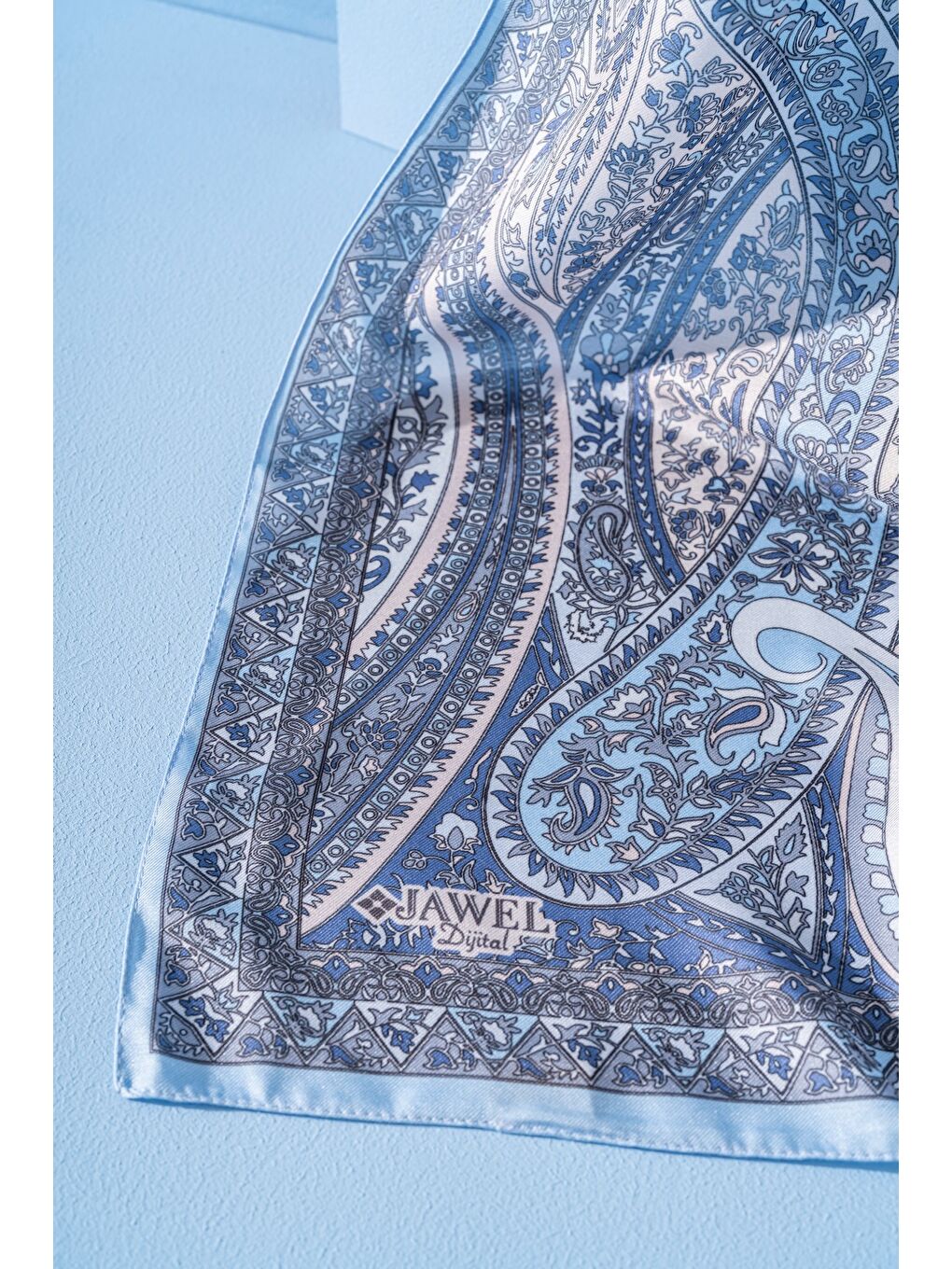 Mavi Kadın Etnik Desen Soft Şal Prusa 152.04.0003-1
