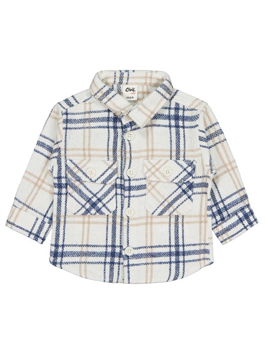 Bej Baby Oduncu 6-18 Ay Gömlek-1