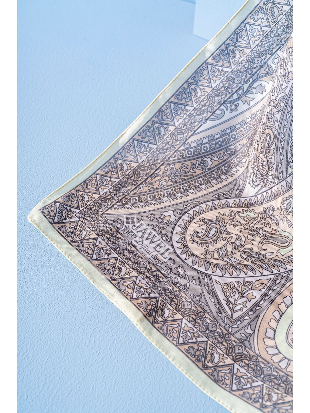 Yeşil Kadın Etnik Desen Soft Şal Prusa 152.04.0003-1