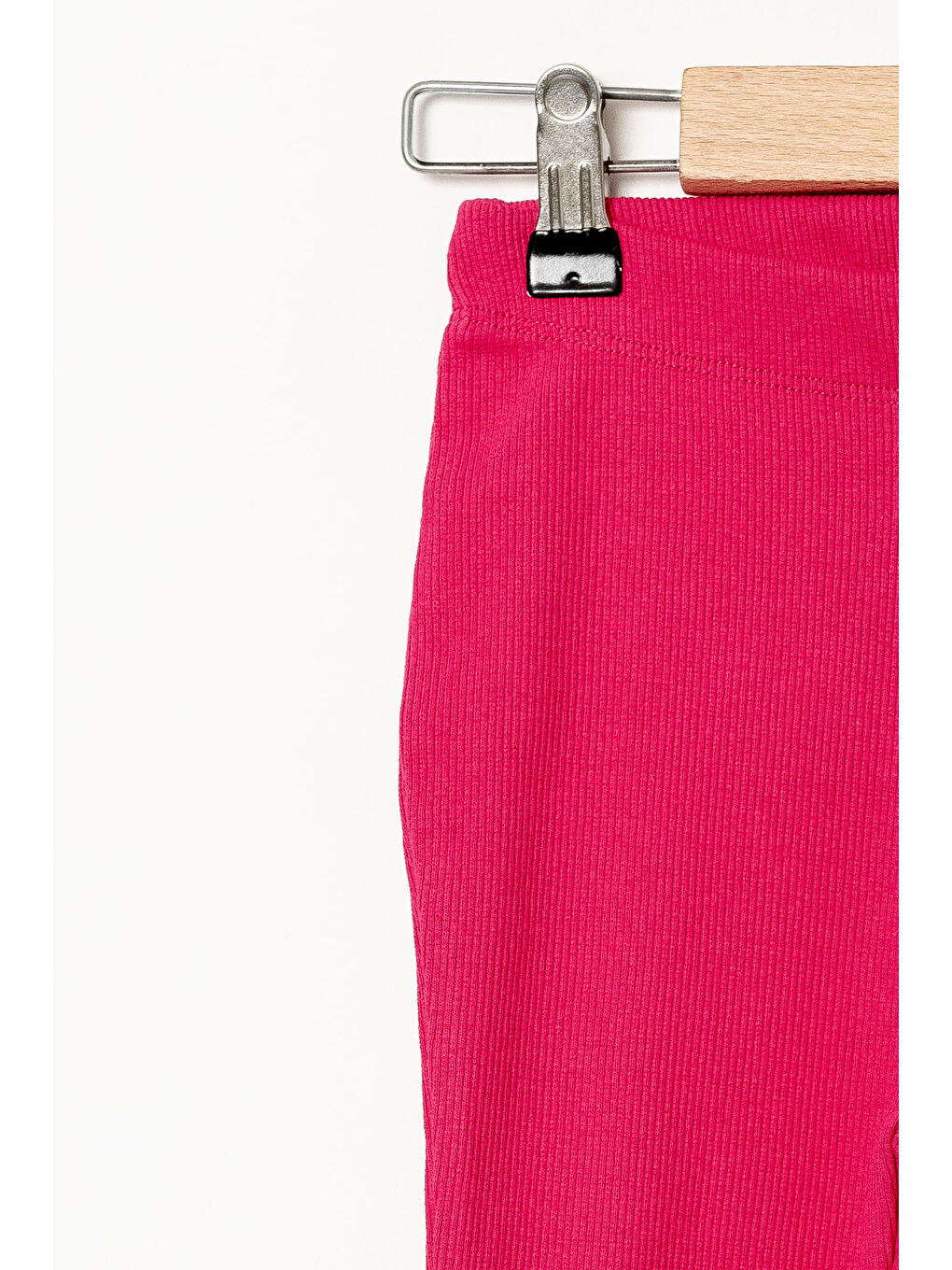 Kız Bebek Fuşya Fitilli Kumaş Geniş Paça 1-5 Yaş Tayt 3540-2-1