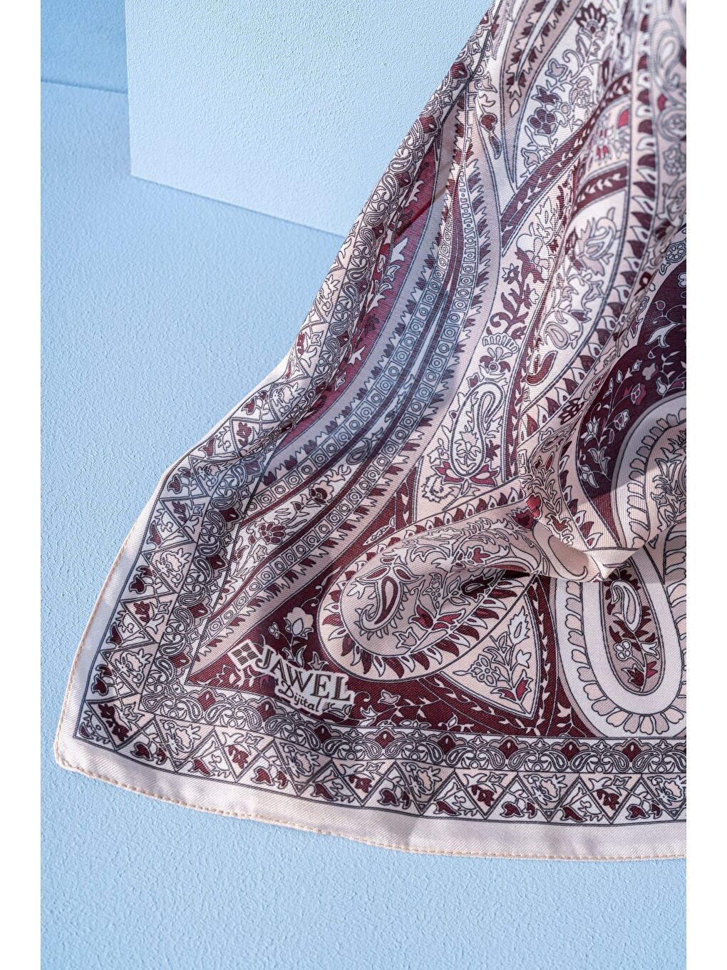 Ekru Kadın Etnik Desen Soft Şal Prusa 152.04.0003-1