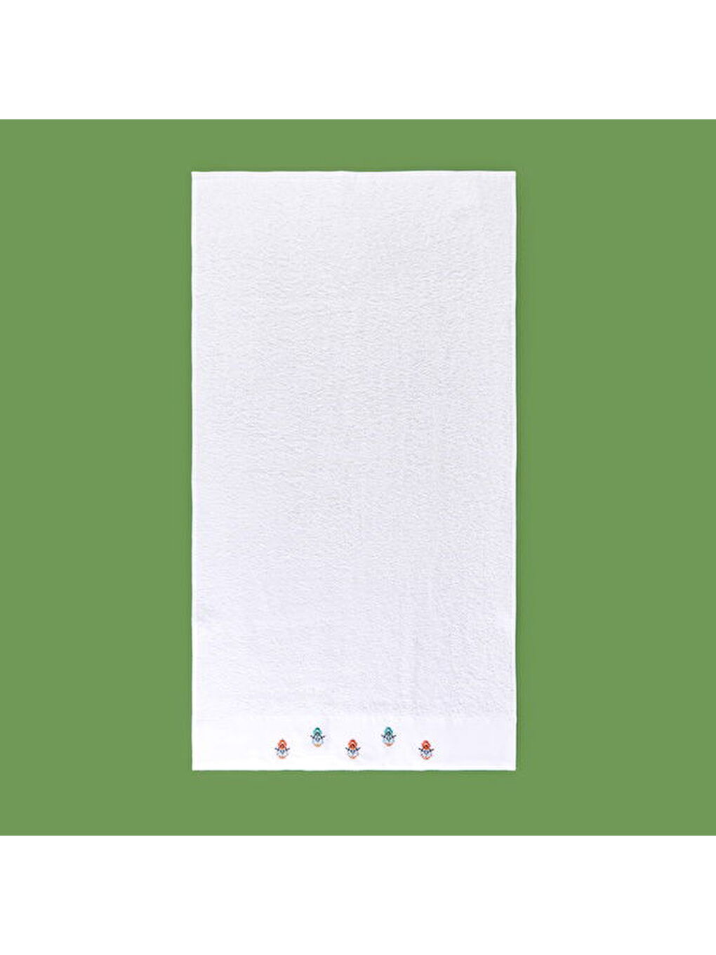 Soft Urban Delight Nakışlı Yüz Havlusu - Ekru - 50x90 cm-3