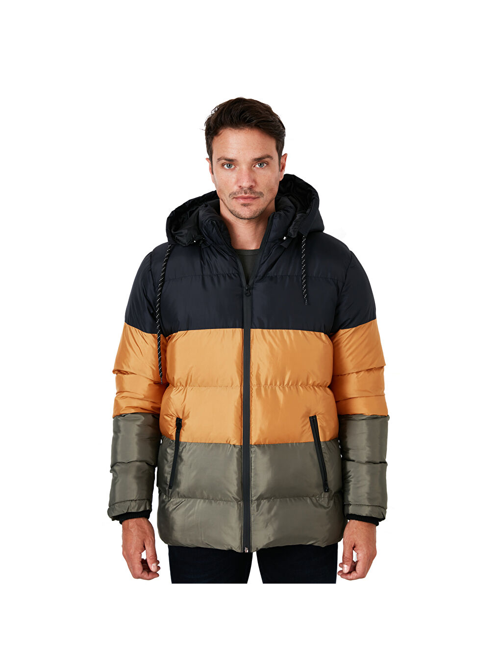 Mavi Slim Fit Çıkarılabilir Kapüşonlu Şişme Mont 5761090-7