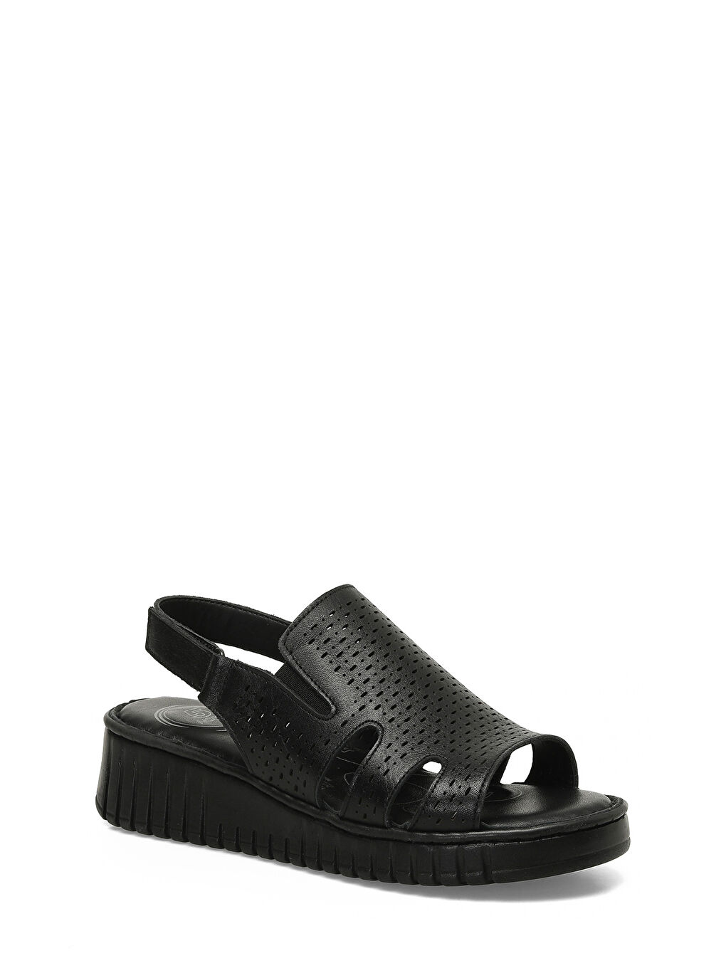166225.Z5FX Siyah Kadın Comfort Sandalet-1
