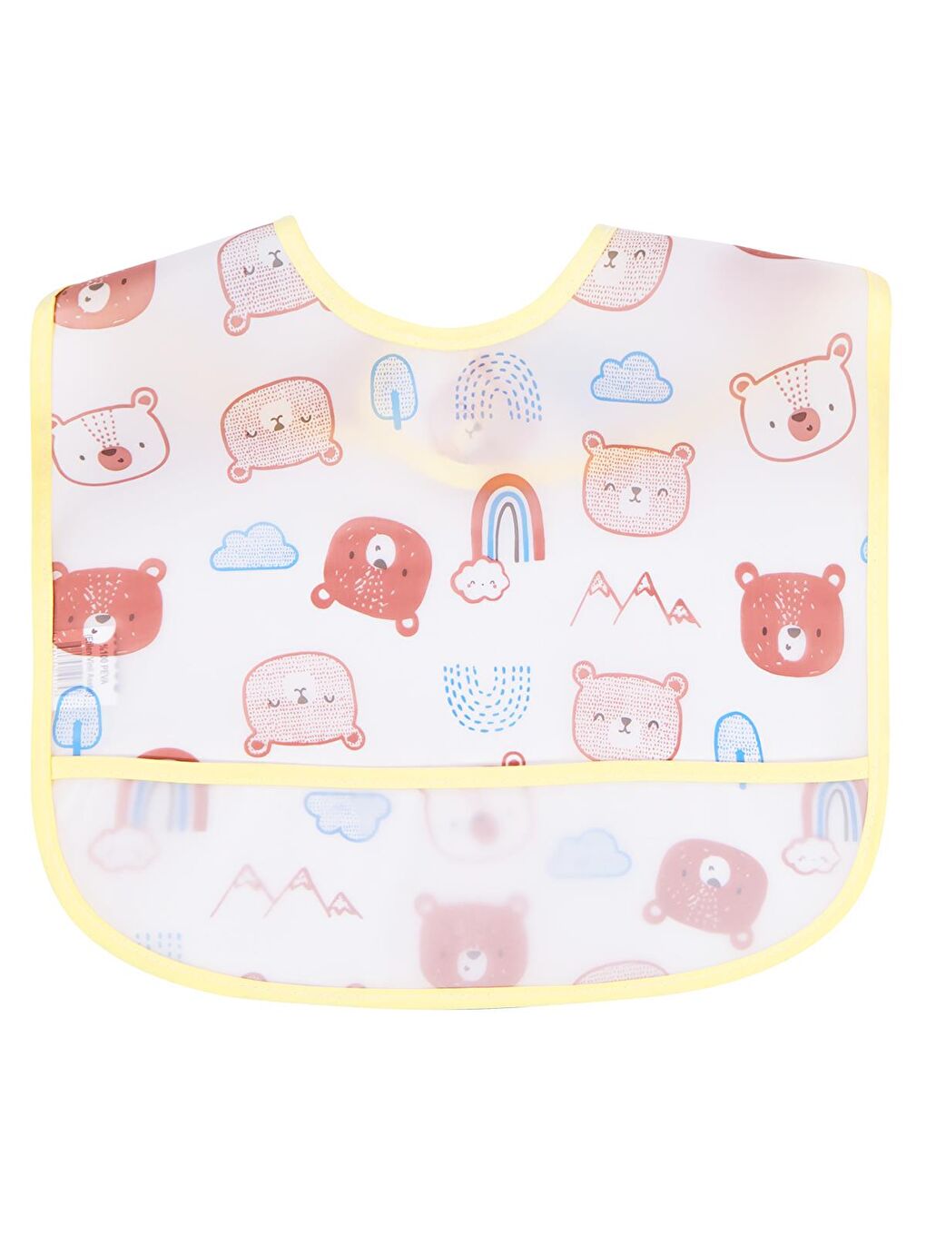 Baby Ayıcık Empirme 2li Mama Önlüğü - Ekru Standart-1