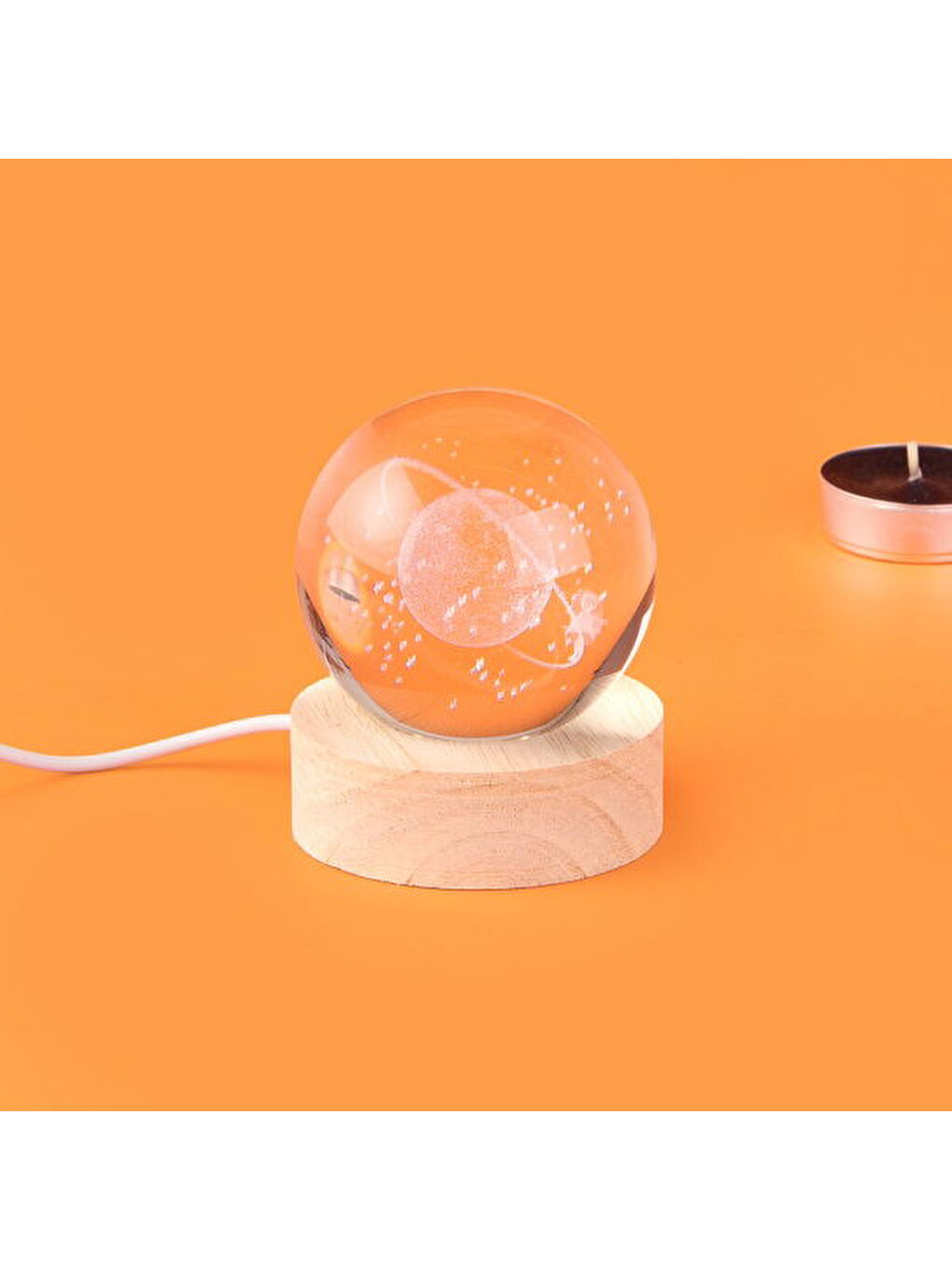 Renksiz Deco Evren Ledli Küre - 6 cm-2