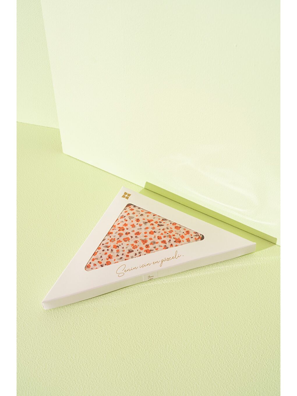 Turuncu Kadın Çakıl Desen Pamuksu Soft Eşarp-2