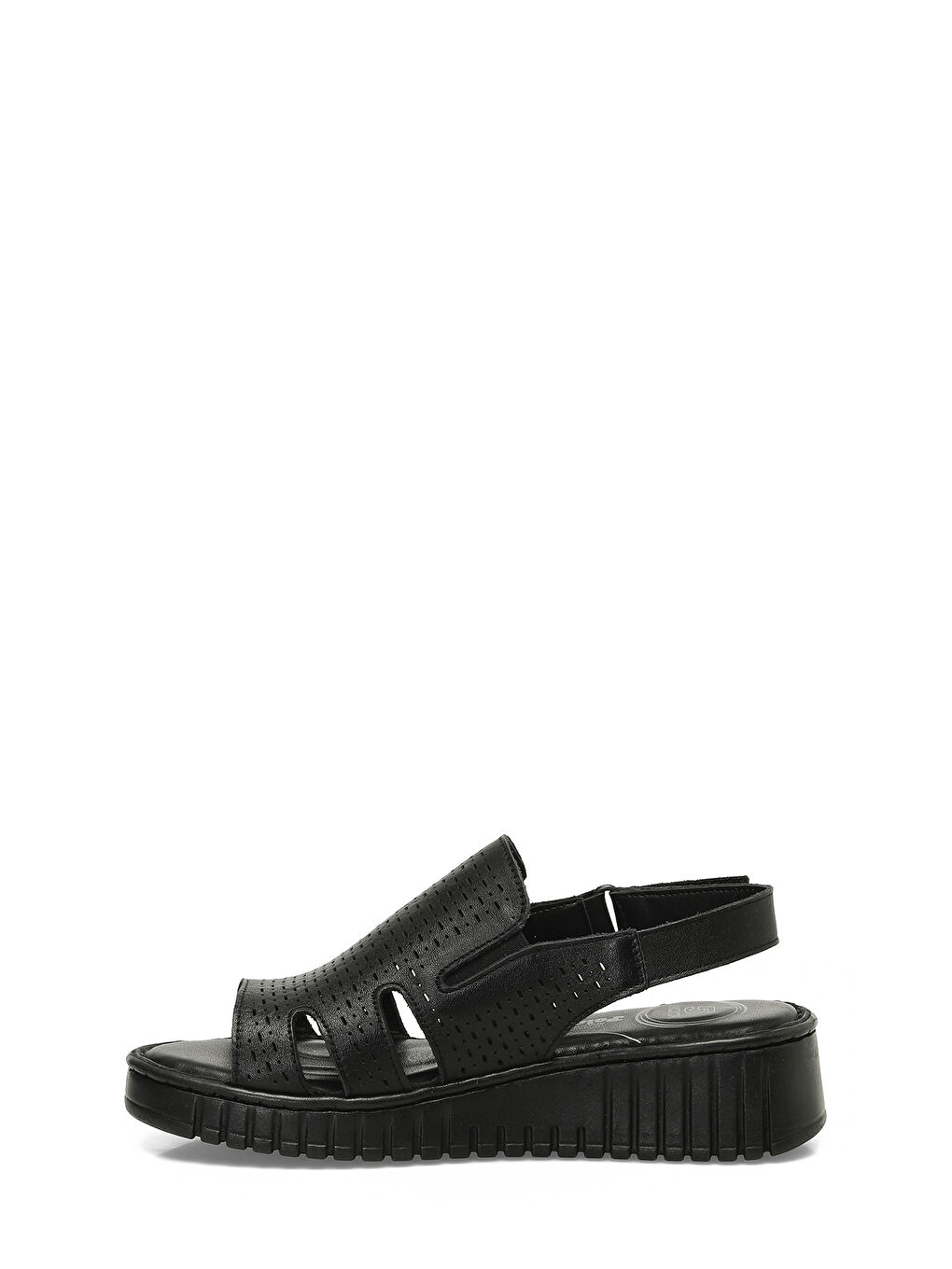 166225.Z5FX Siyah Kadın Comfort Sandalet-2