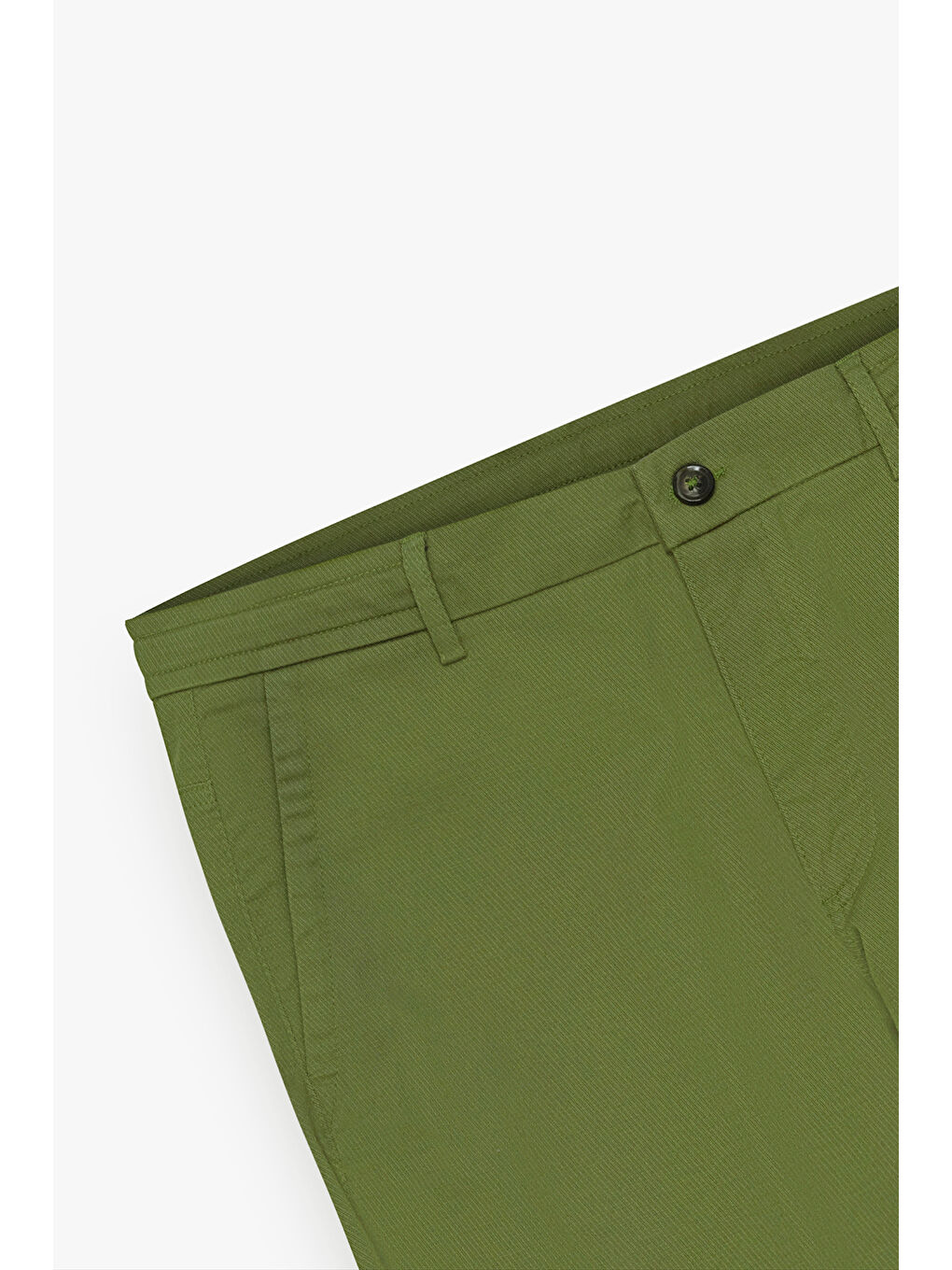 Erkek Haki Oversize Bol Kesim Beli Bağlamalı Pamuklu Esnek Armürlü Yan Cepli Pantolon-8