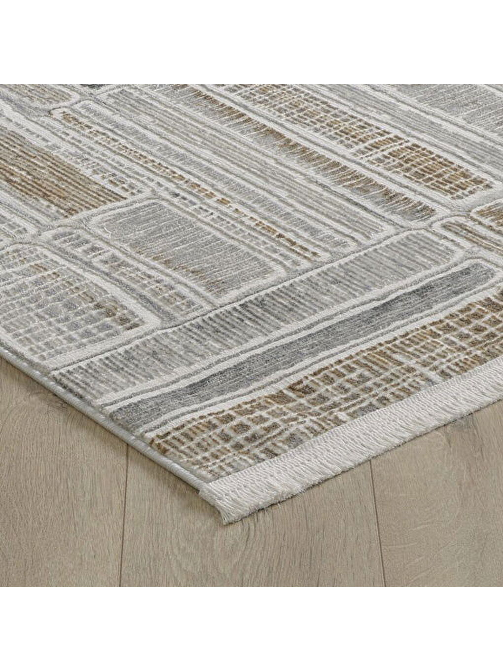 London Riyolit Tozumaz Antialerjik Halı - Gri - 160x230 cm-1