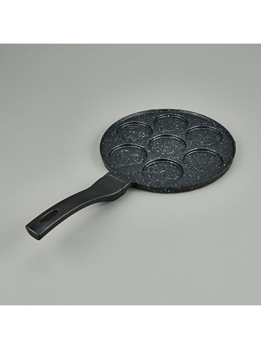 Emojili Pankek Tavası - Gri - 26 cm-3