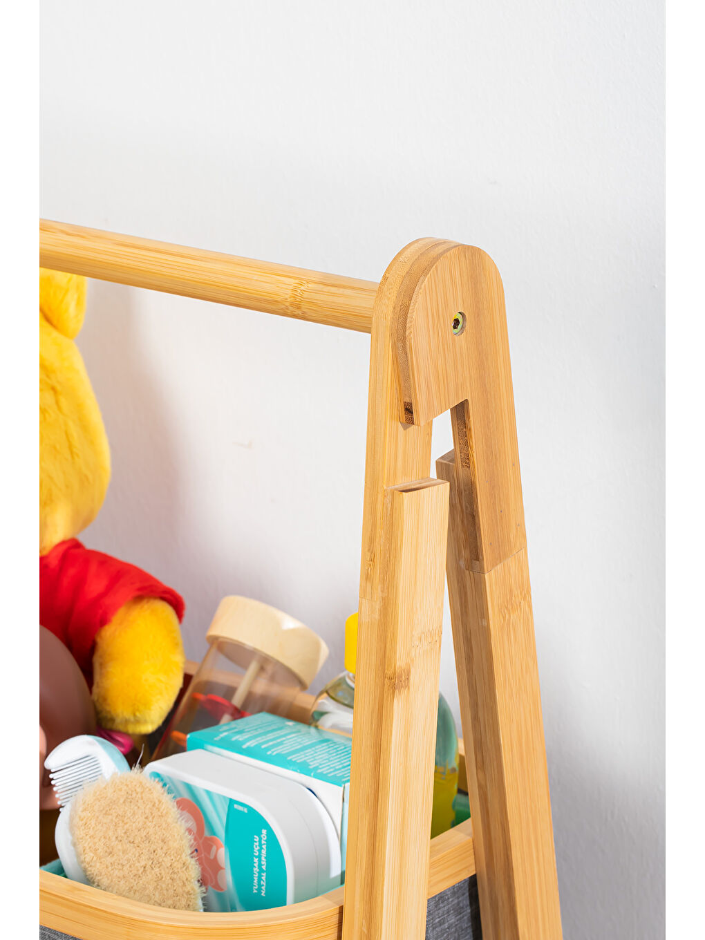 2085 3 Katlı Organizer Dolap Ahşap Bambu Oyuncak Sepeti Banyo Mutfak Düzenleyicisi-3