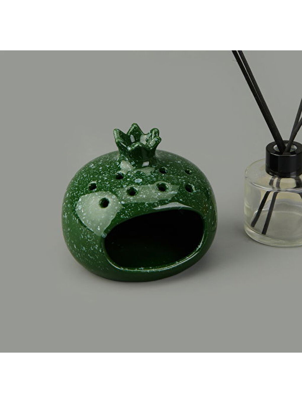 Deco Melograno Buhurdanlık - Yeşil - 10 cm-1