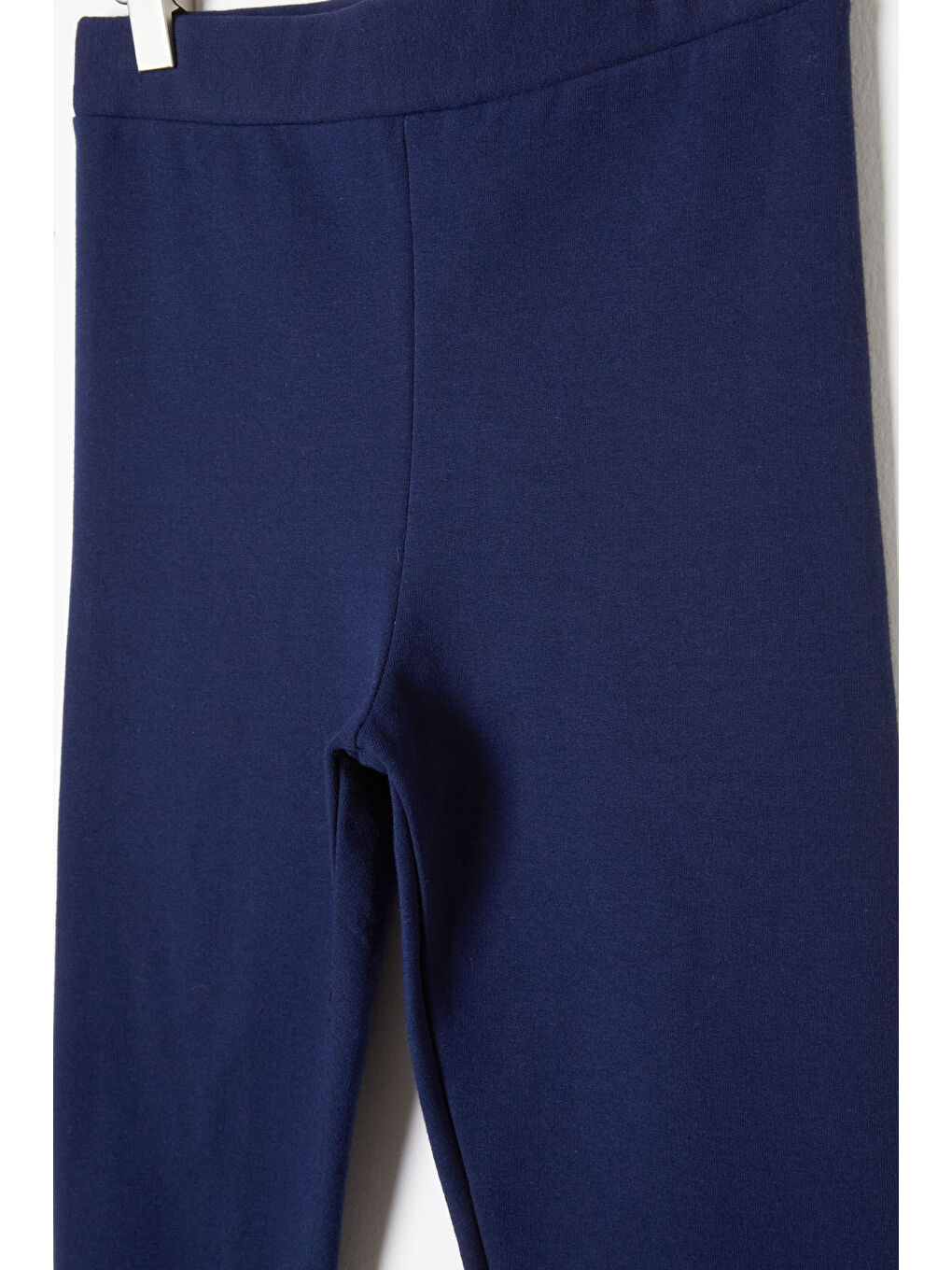 Lacivert Kız Çocuk Basic Şardonlu Tayt-1