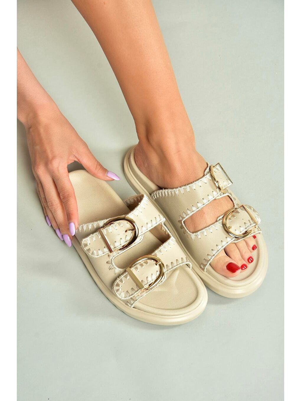 Bej Kadın Terlik U2671462-3