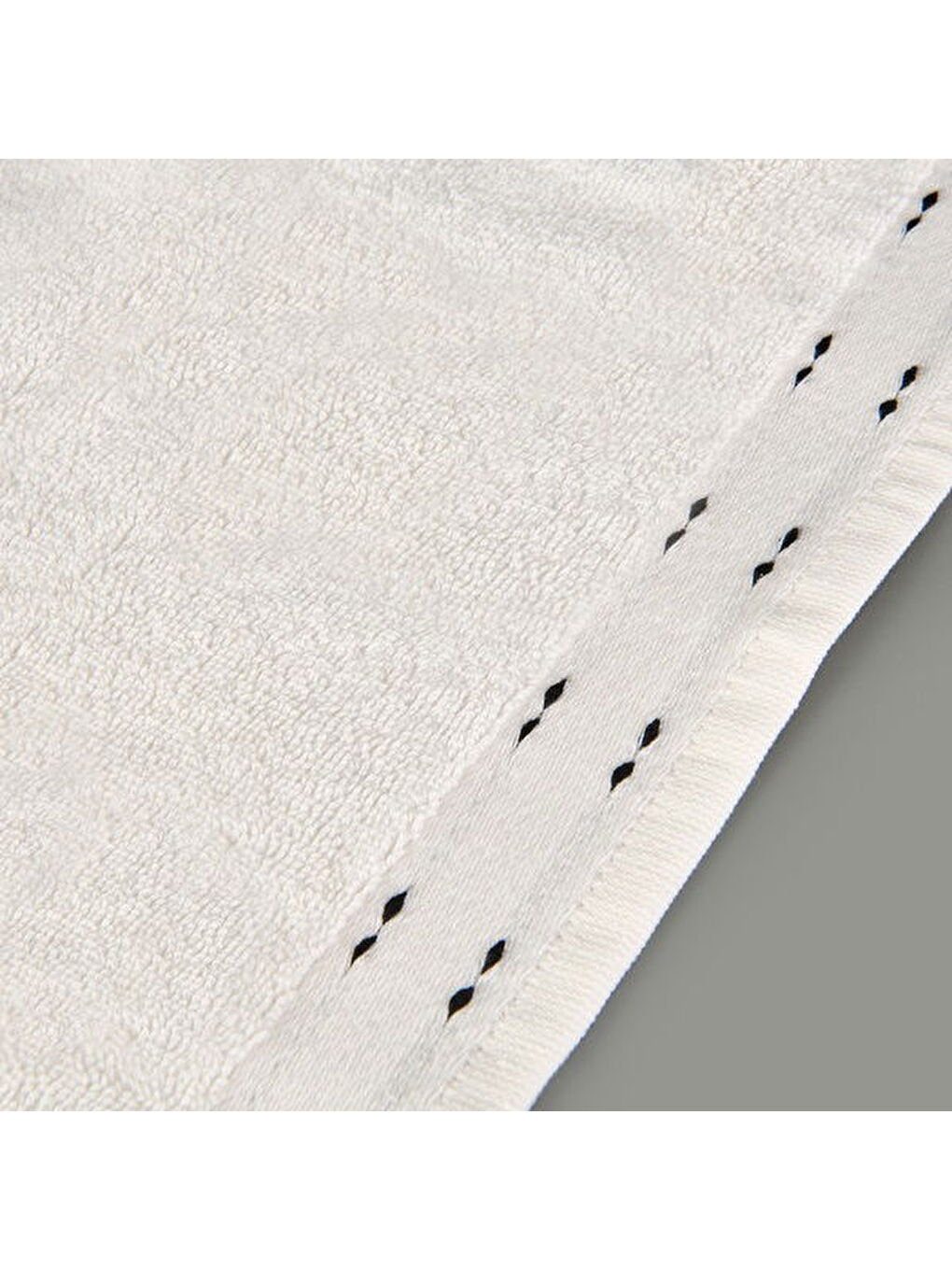 Lila Soft Tiny El Havlusu - Ekru / Siyah - 30x50 cm-1