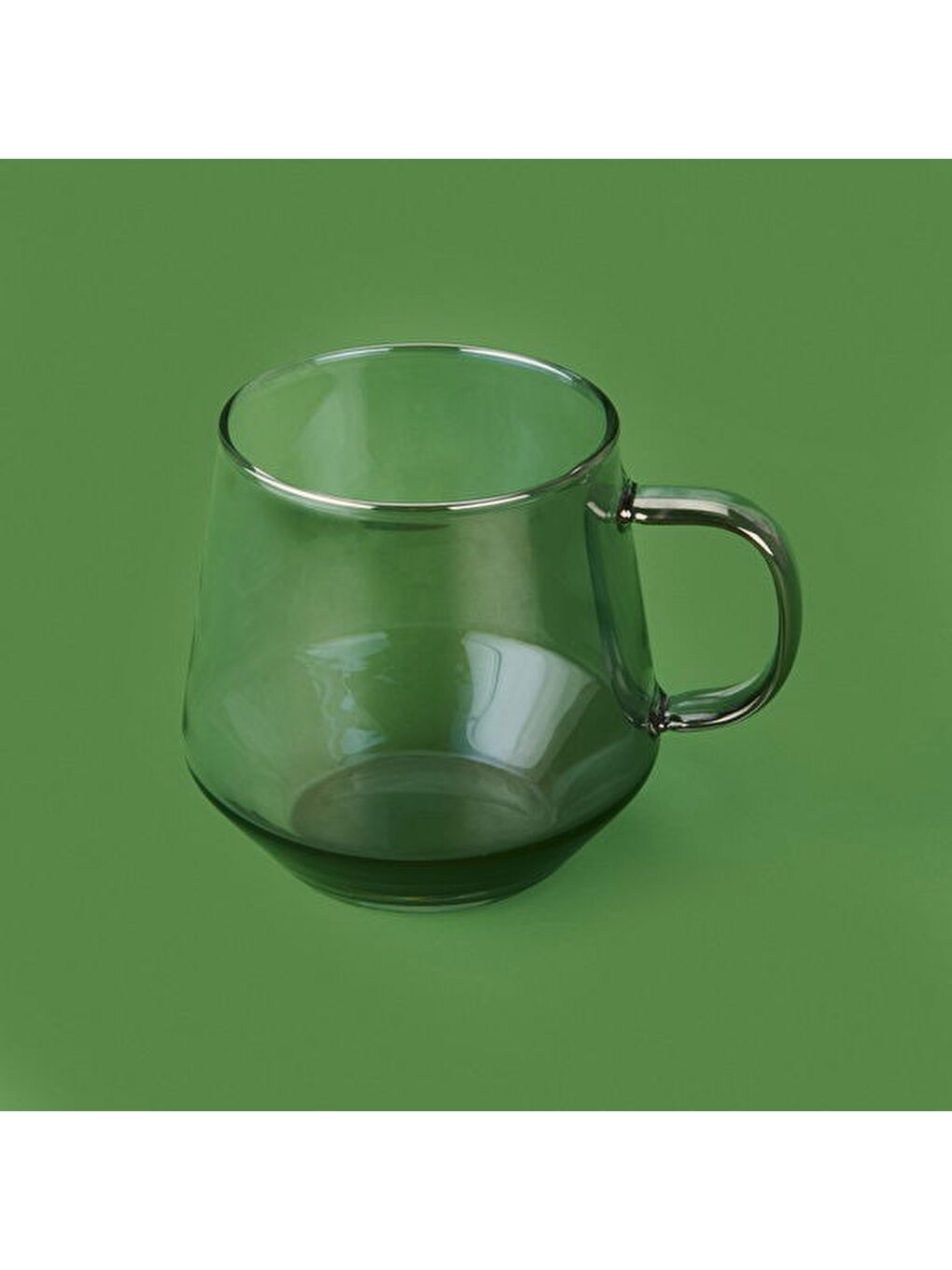 Borosilikat Cam Kupa - Gri - 420 ml