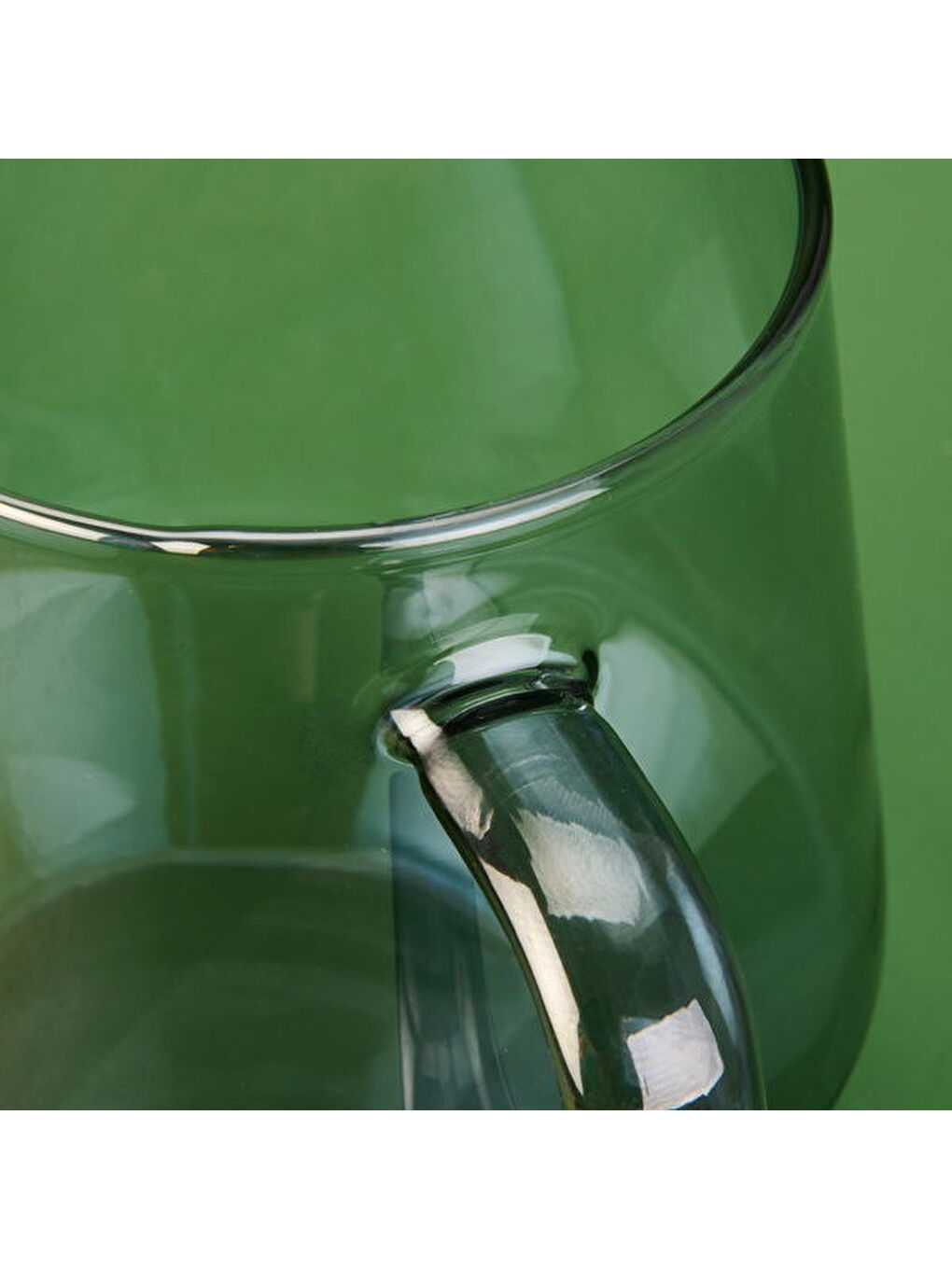 Borosilikat Cam Kupa - Gri - 420 ml-2