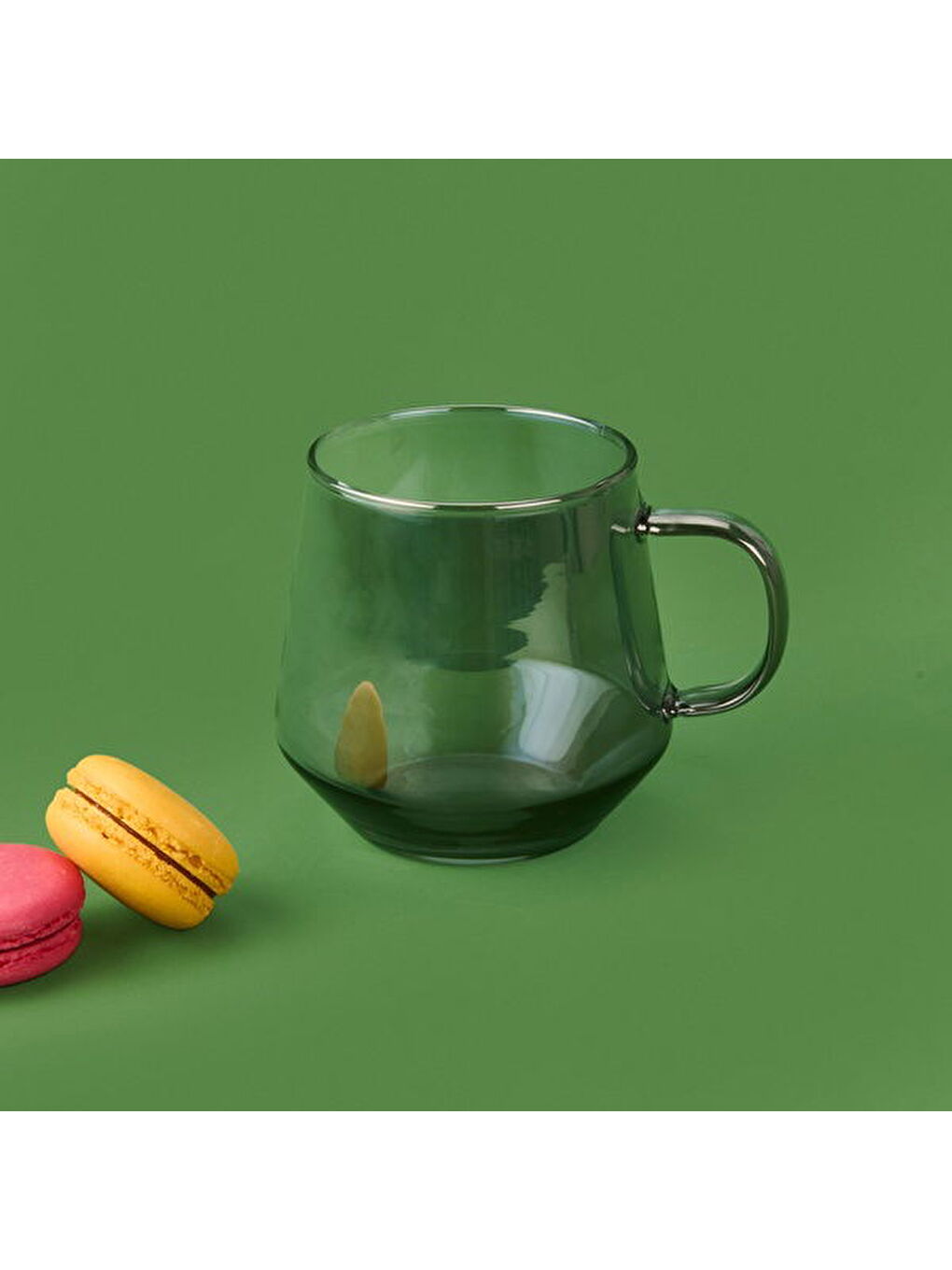 Borosilikat Cam Kupa - Gri - 420 ml-3