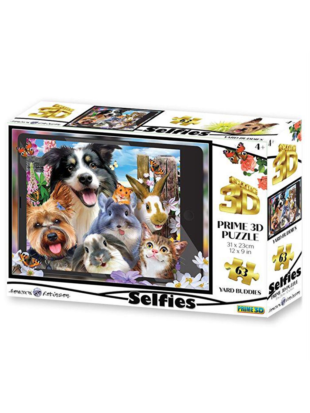 Prime 3D Karışık Sevimli Dostlar Selfie 63 Parça Puzzle 20557