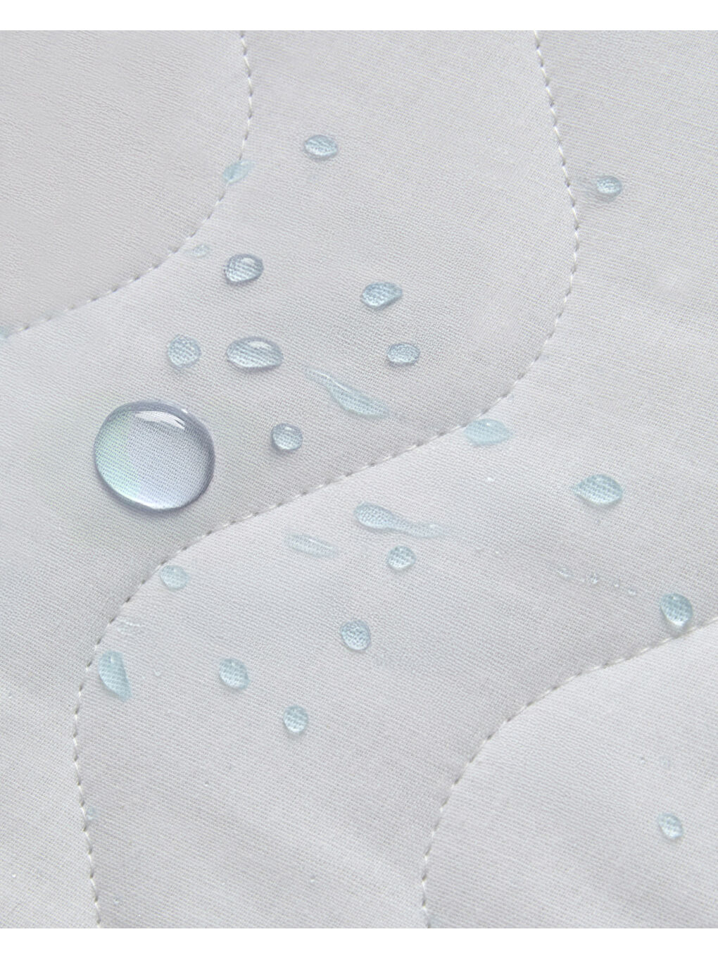 Napline Pamuklu Kapitoneli Sıvı Geçirmez Çift Kişilik Alez 160x200 cm Beyaz-2