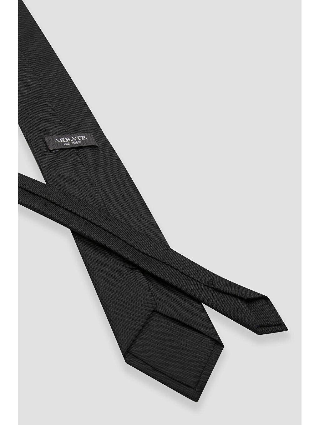 Kravat 8 Cm Mikrofiber Polyester Siyah Erkek Düz Kravat-2