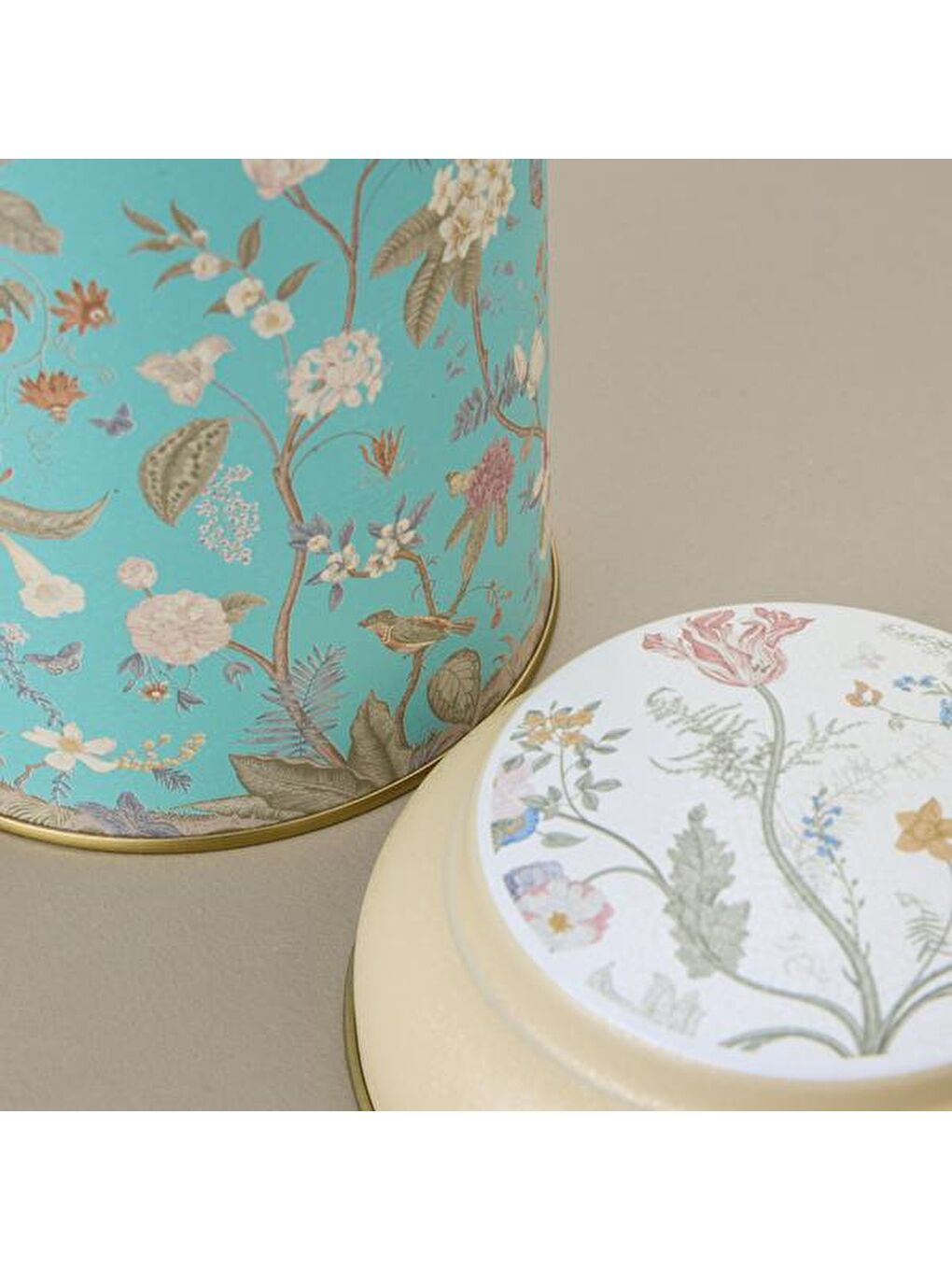 Karışık Botanica Metal Saklama Kabı - Renkli - 10,5x15 cm-2