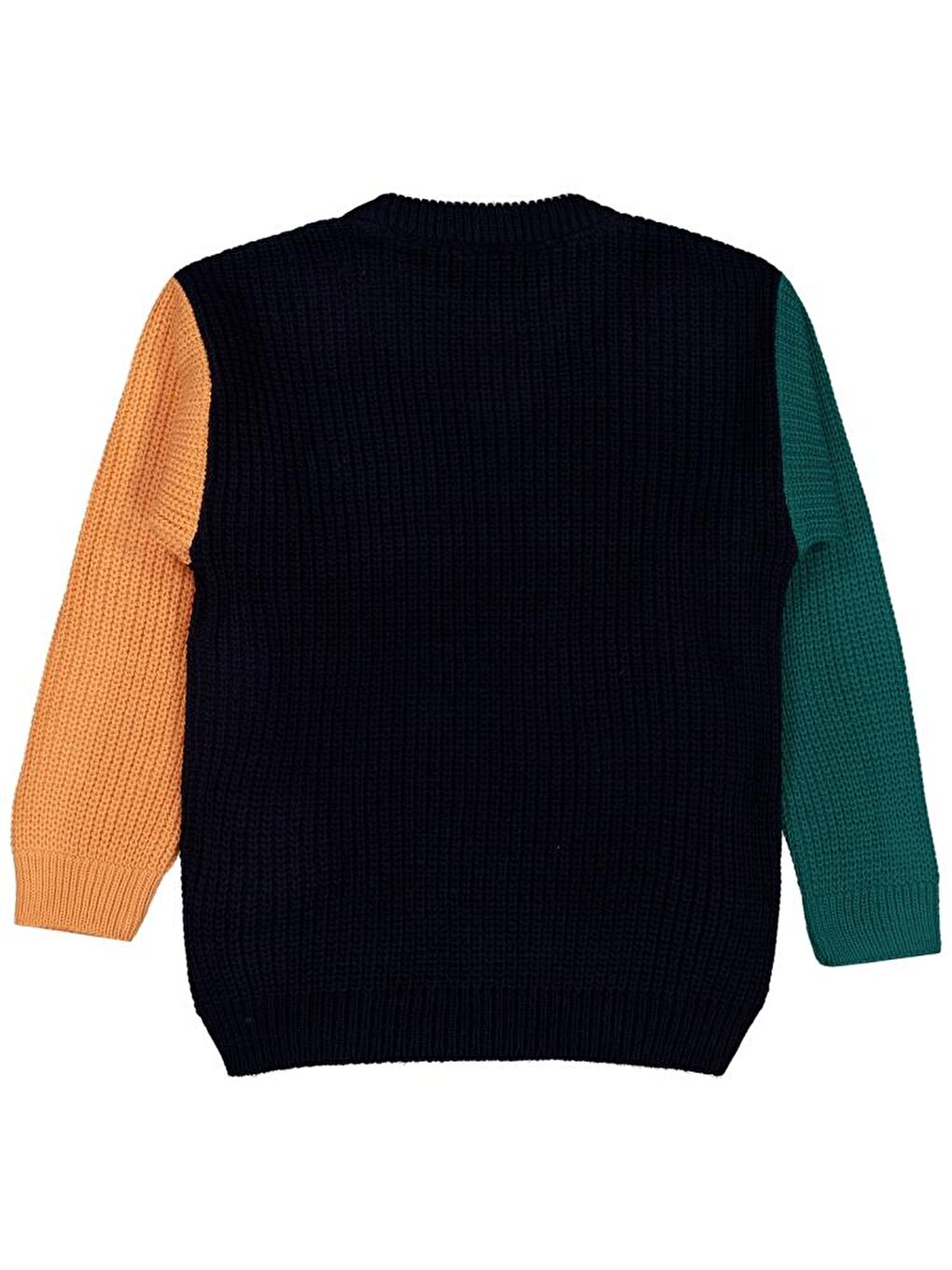 Lacivert Boys School Bus Baskılı 2-5 Yaş Kazak-1