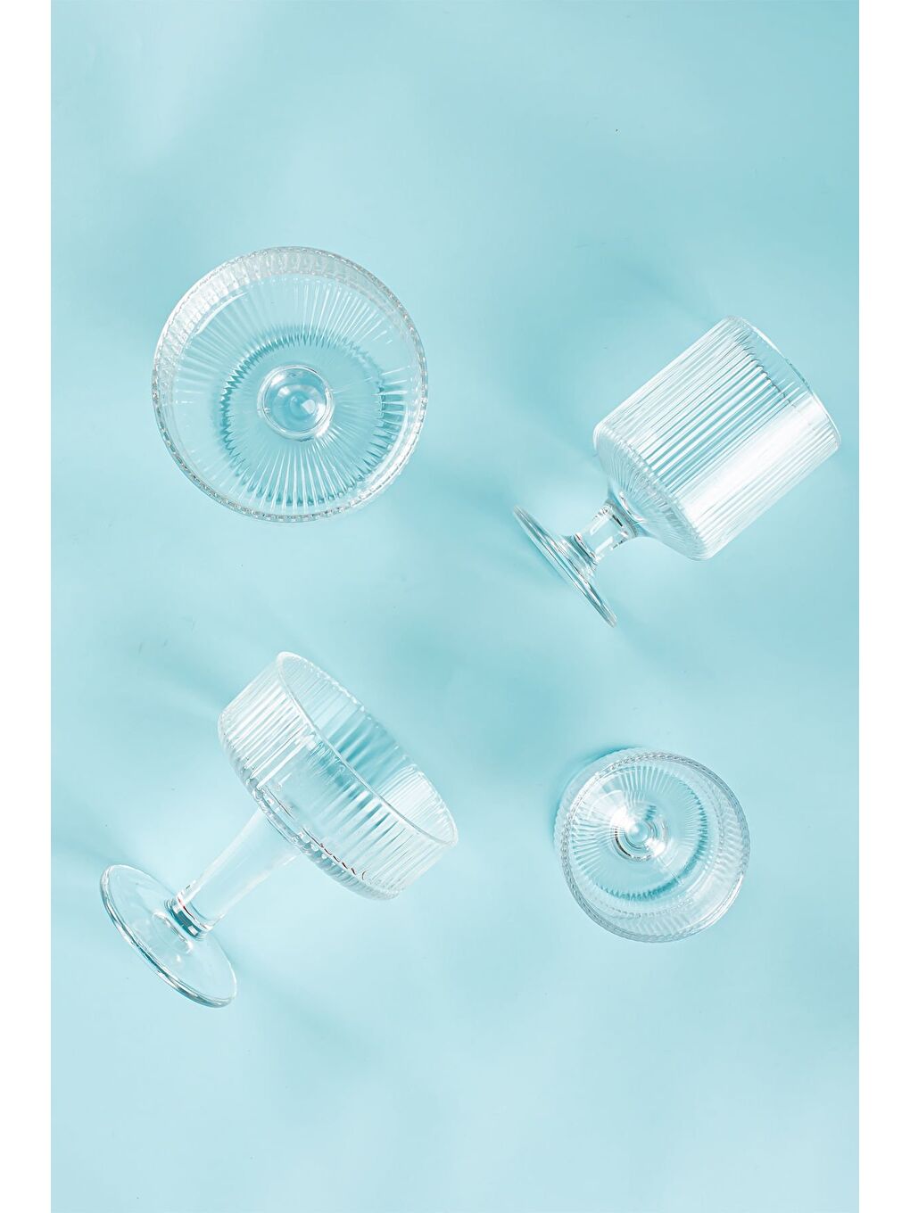 Renksiz 4'lü Ayaklı Sunum Kasesi-1