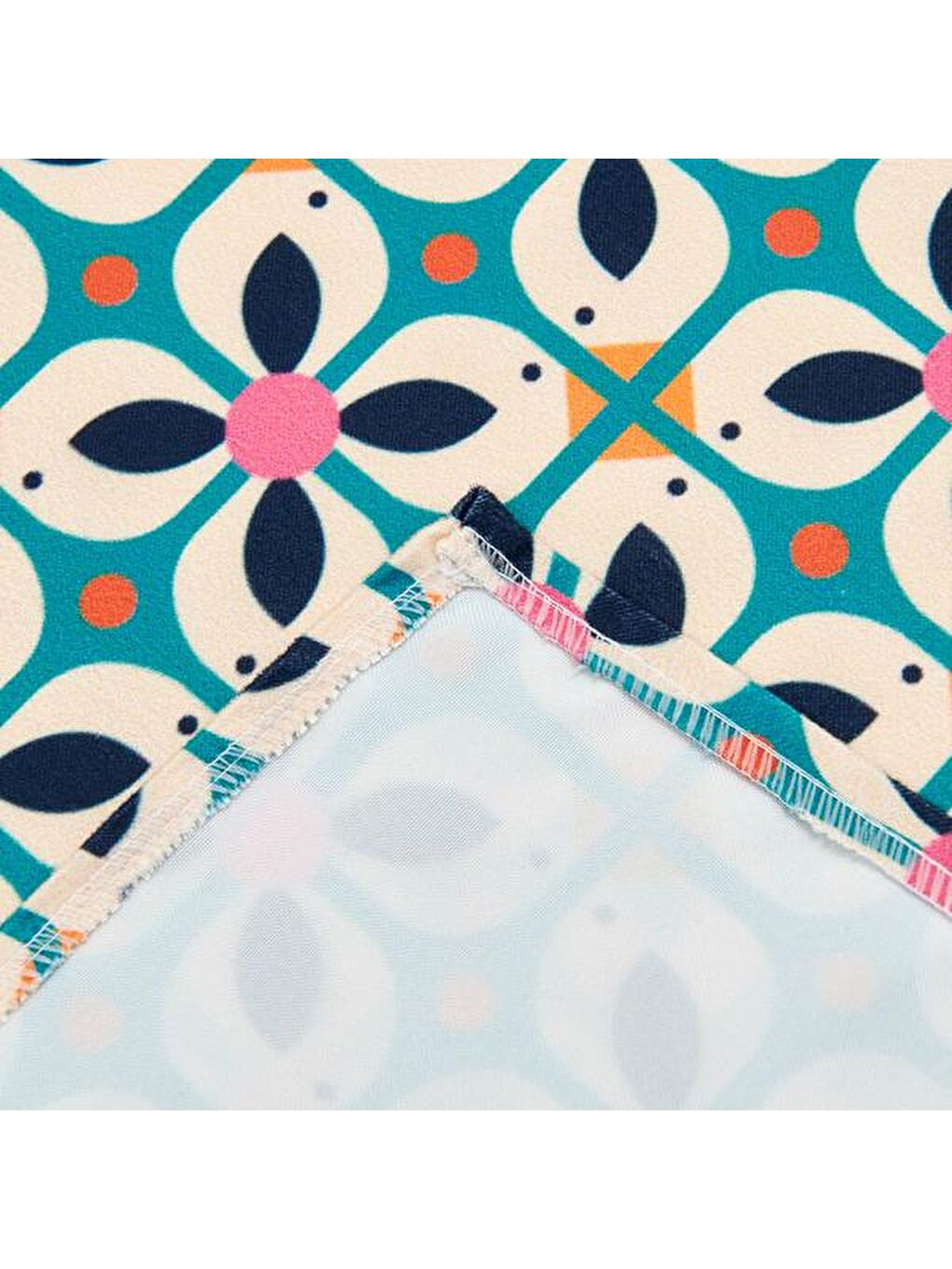 Karışık Renkli Floral Mutfak Önlüğü - 65x75 cm-1