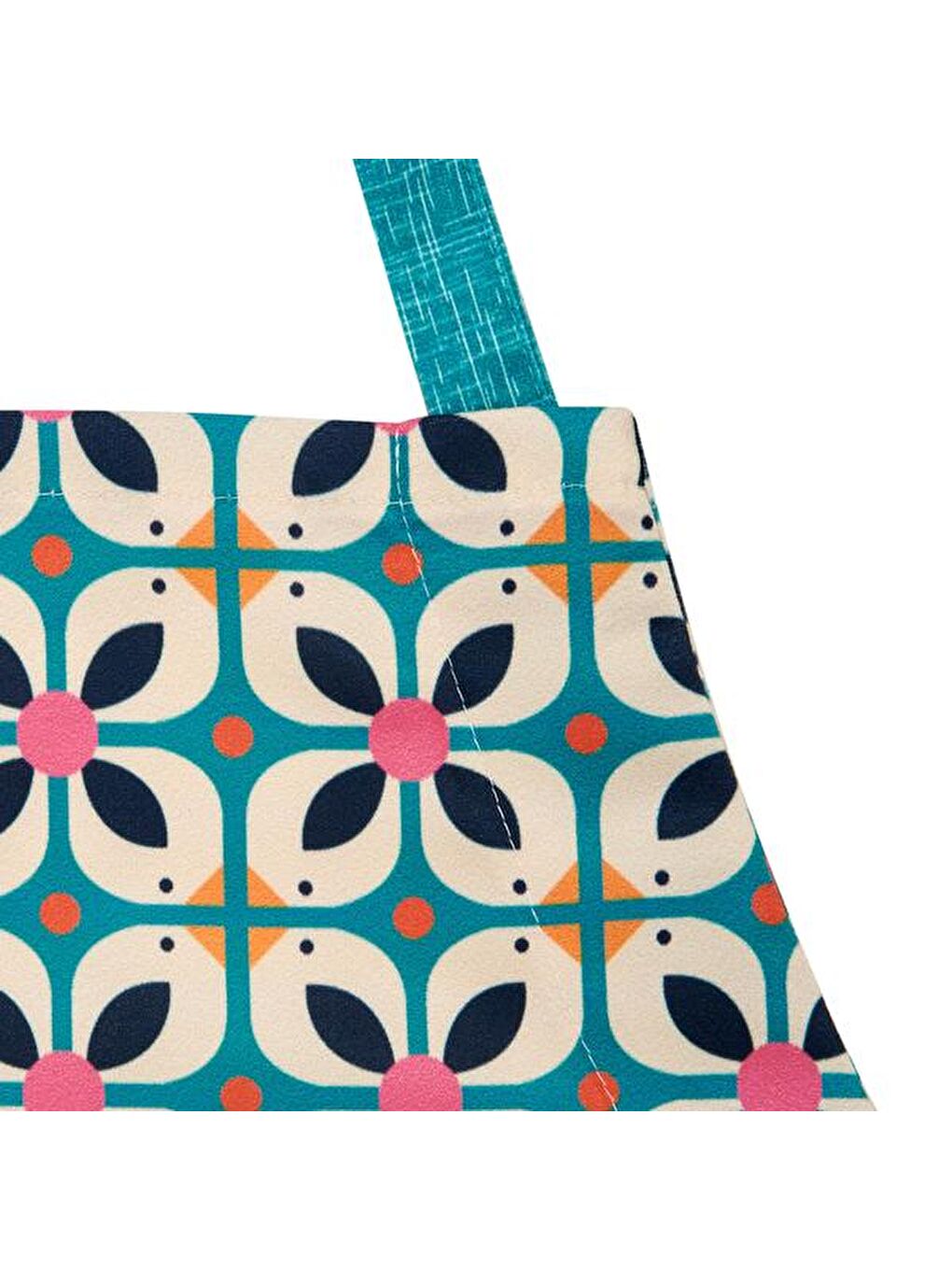 Karışık Renkli Floral Mutfak Önlüğü - 65x75 cm-2