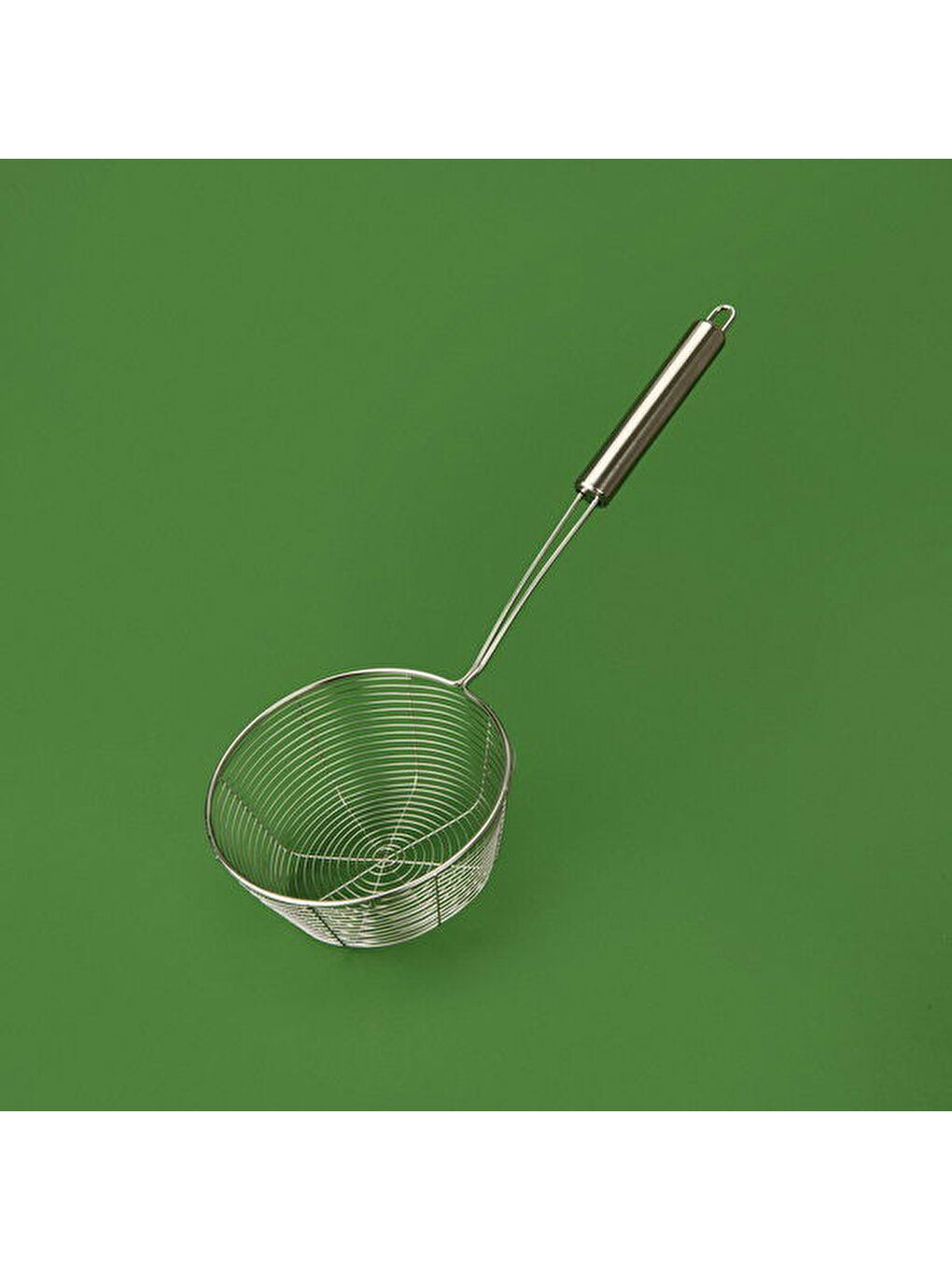 Gri Çelik Süzgeç - Inox - 16 cm
