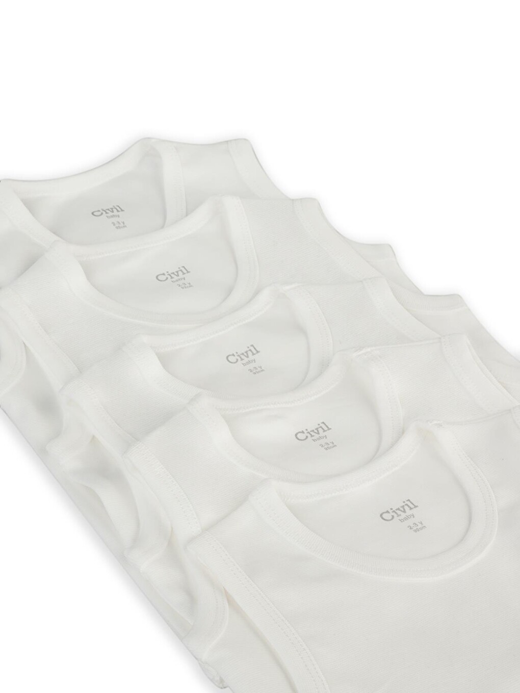 Baby 5 Li Organik Sıfır Kol 0-36 Ay Çıtçıtlı Badi - Ekru-7