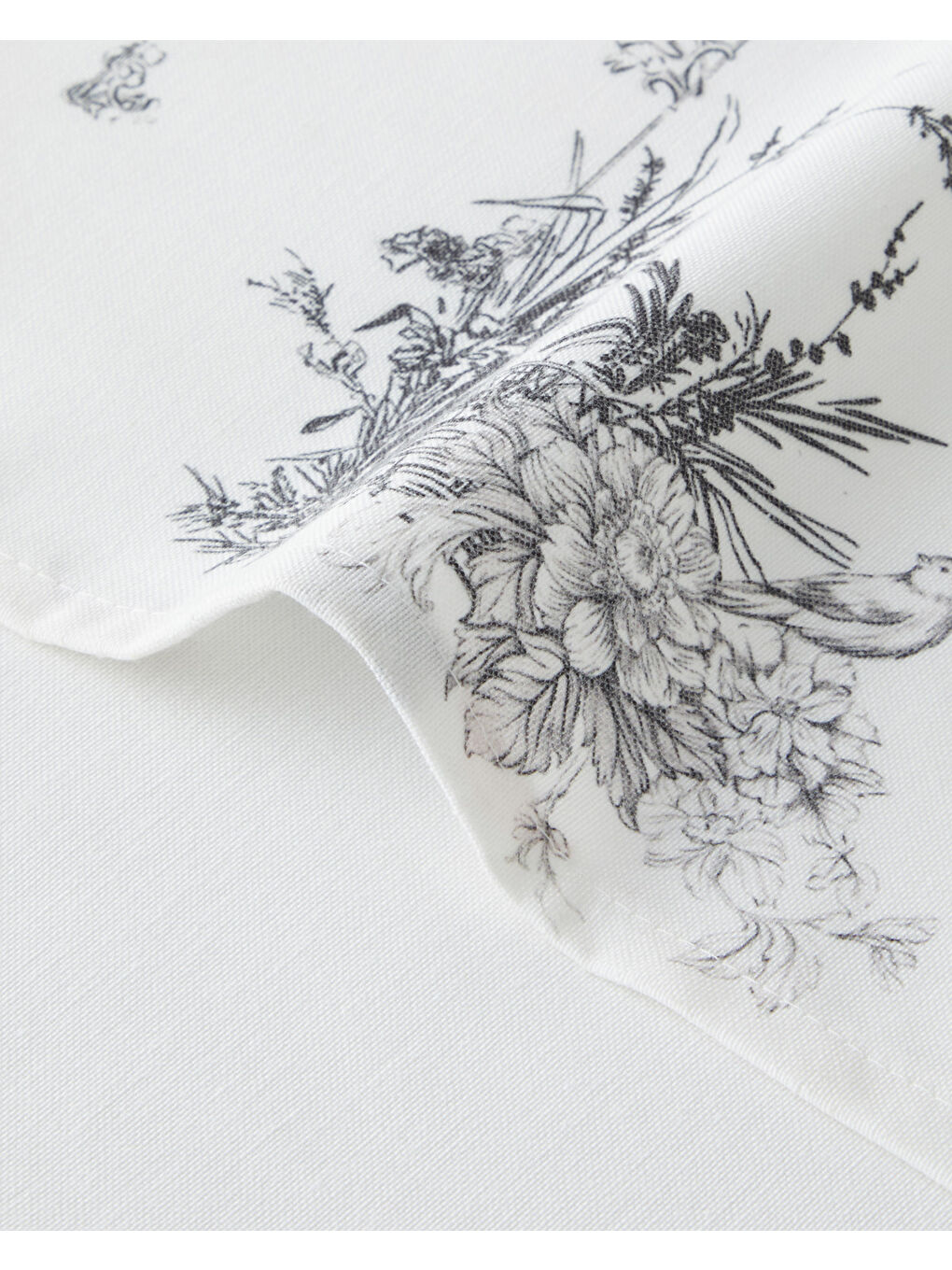 Arborelle Polyester Masa Örtüsü 150x200 cm Siyah - Beyaz-2