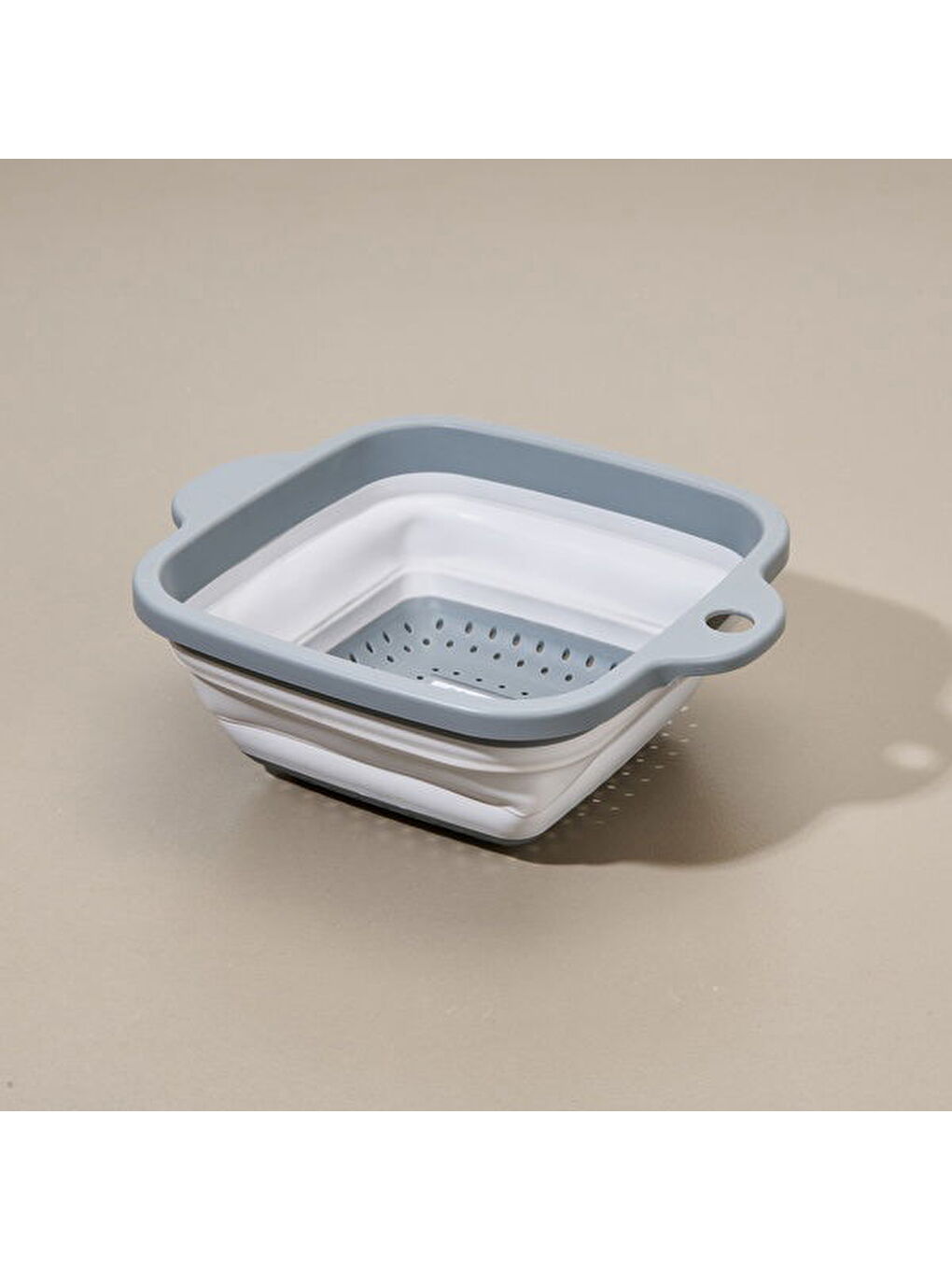 Akordeon Kare Süzgeç - Gri-3