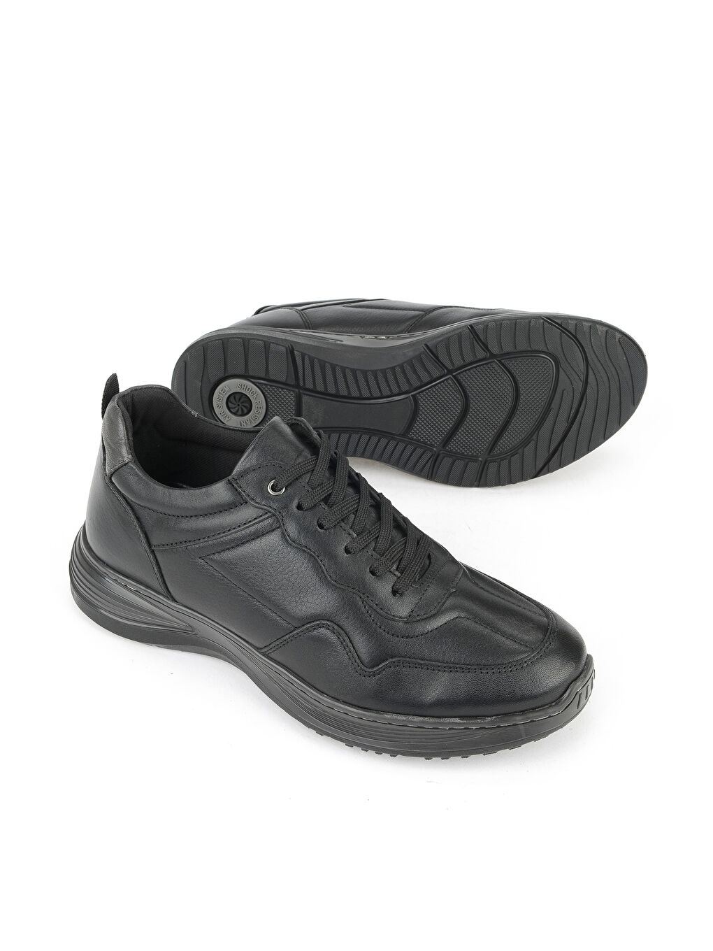 Erkek Hakiki Deri Ayakkabı 1531002Z2089 Siyah-3