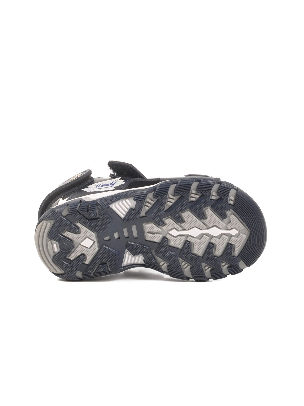 Lacivert Kırmızı Cırtlı Erkek Çocuk Spor Sandalet 173110 B-4