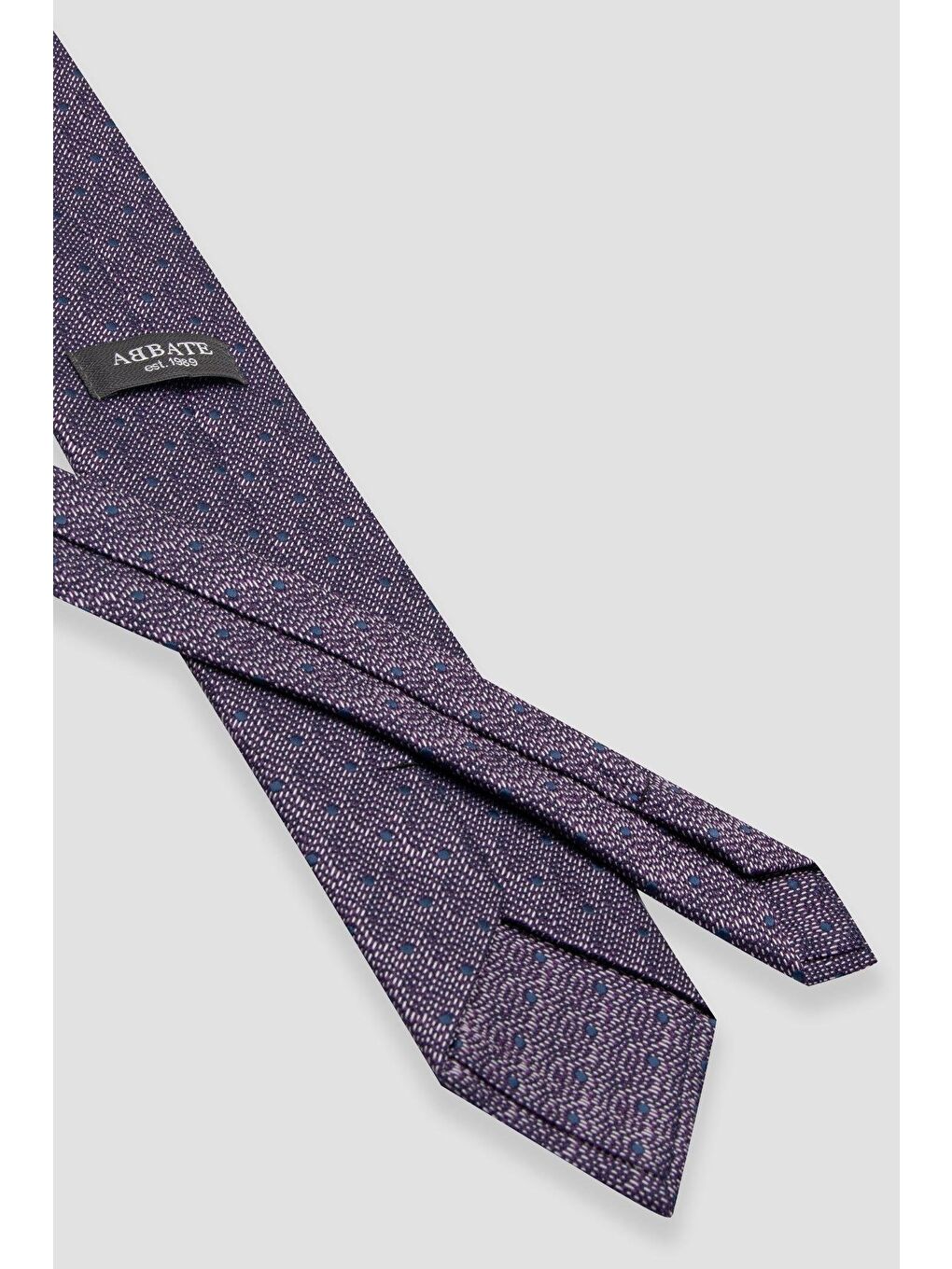 Kravat 8 Cm Mikrofiber Polyester Mürdüm Erkek Desenli Kravat-2