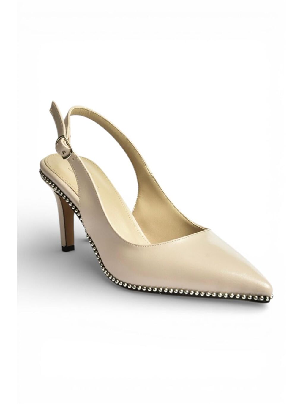 Bej Kadın Topuklu Ayakkabı Y572099760-4