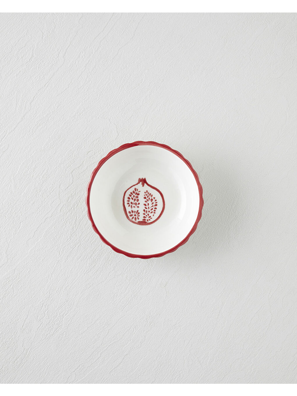 Etna Seramik Çerezlik 13 cm Kırmızı-1