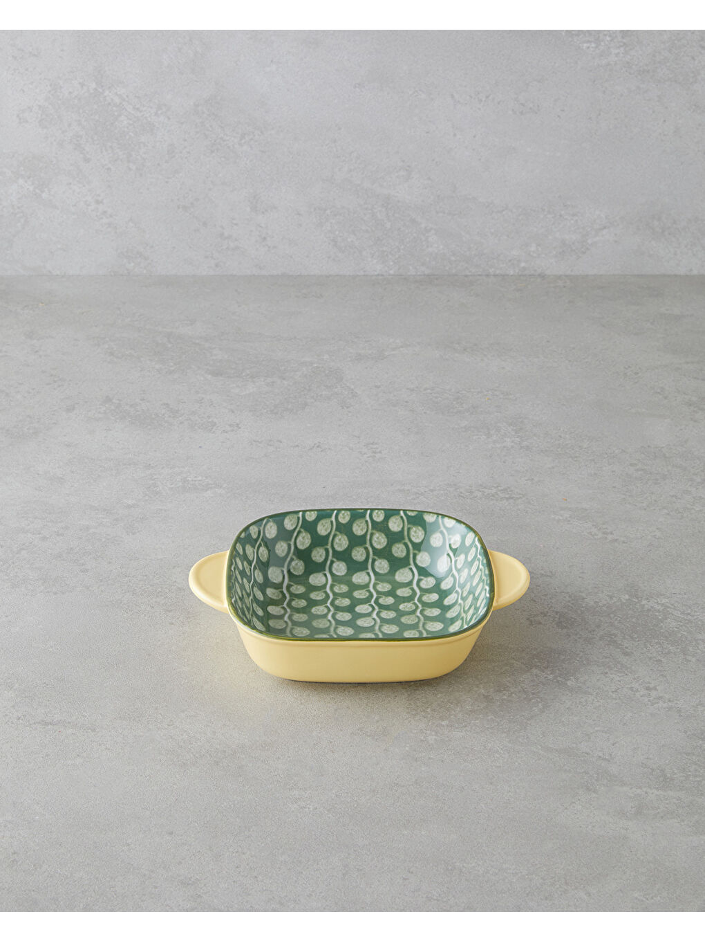 Plantopia Porselen Kayık Tabak 18x14 cm Yeşil