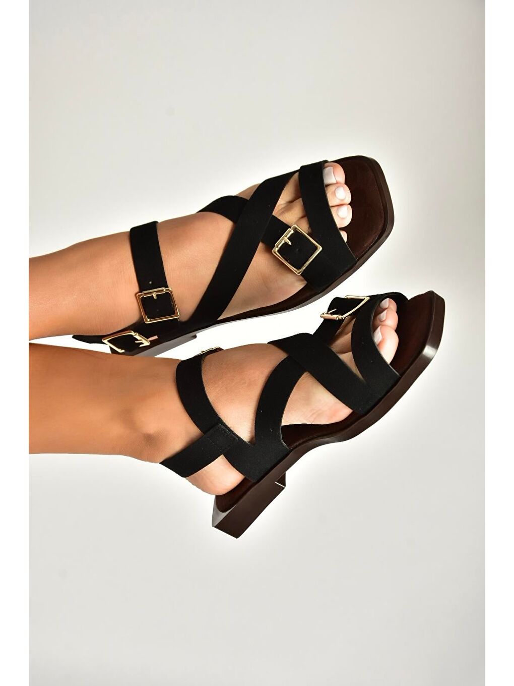 Siyah Kadın Sandalet Y458702602-1