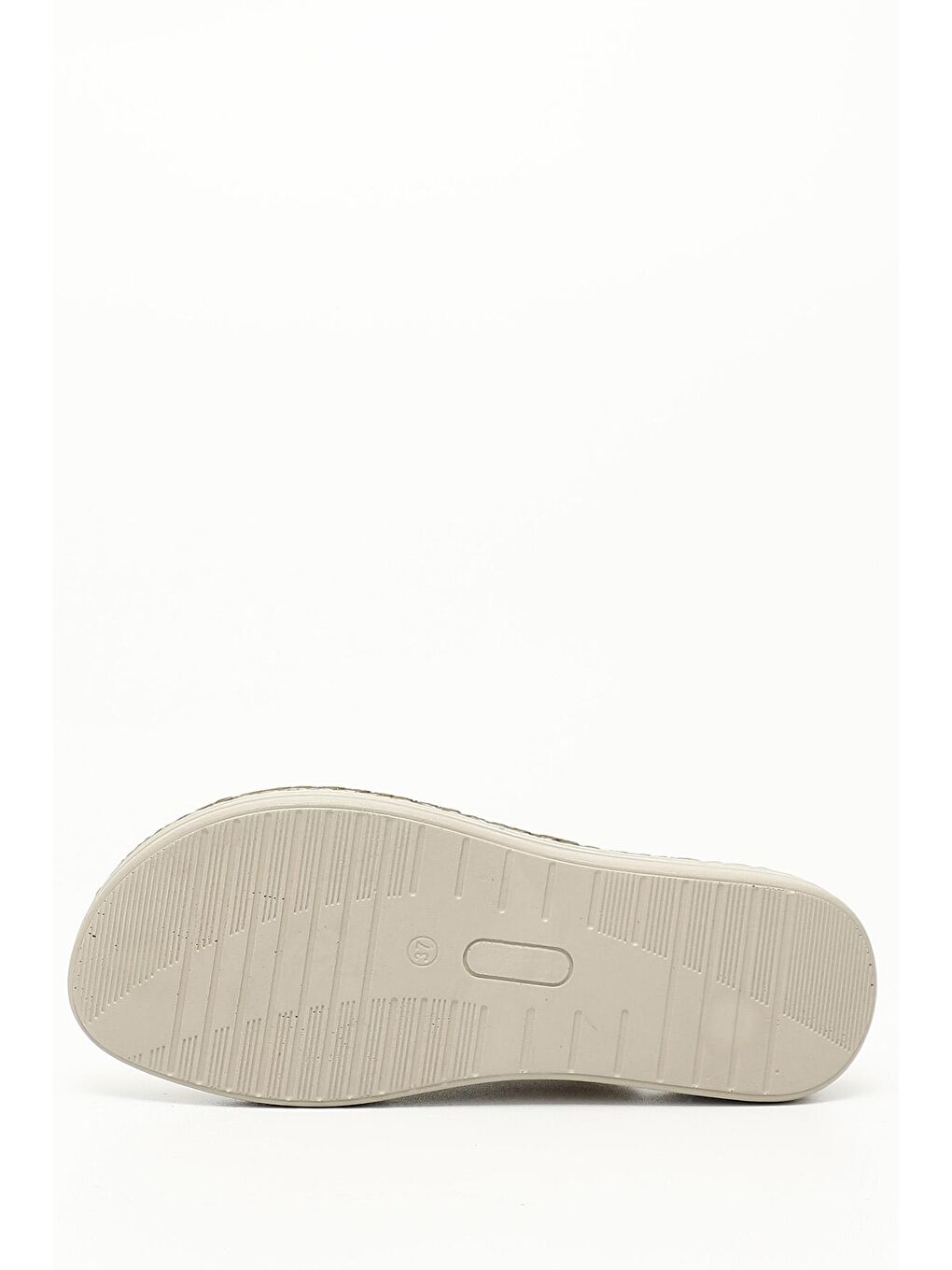 Bej BEJ  Hakiki Deri Kadın Dolgu Günlük Terlik 42340-3