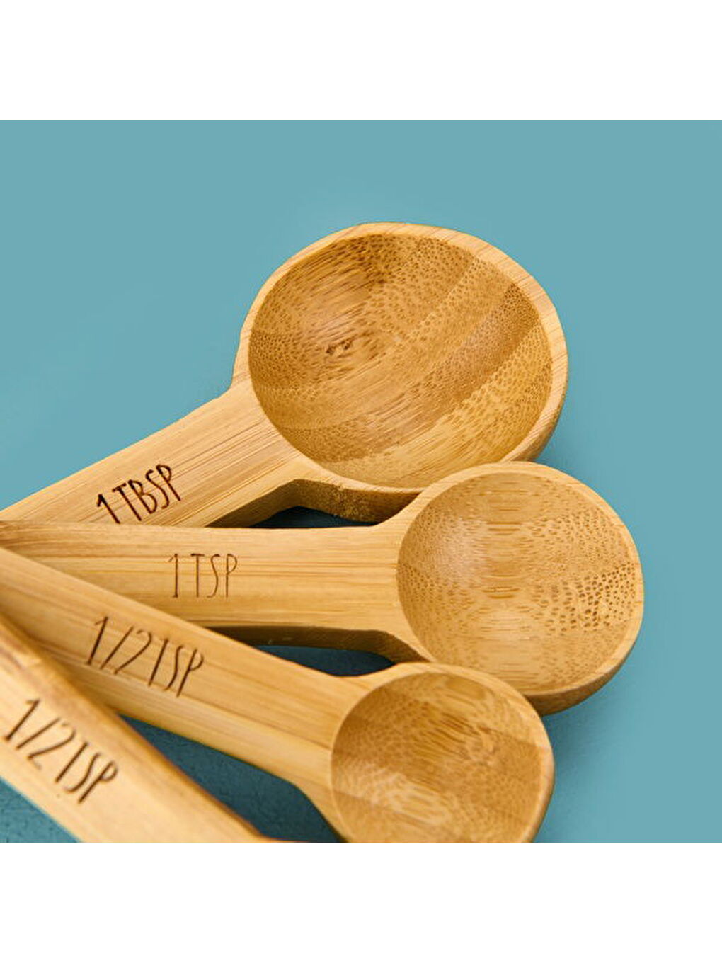 Bambu Ölçü Kaşığı Seti - Açık Kahverengi-1