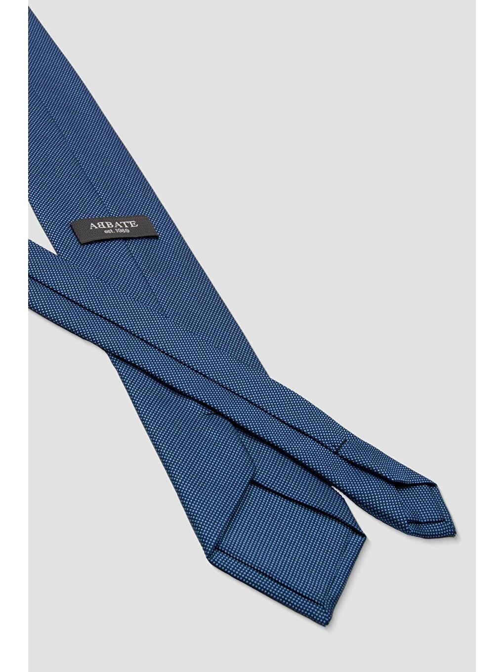 Kravat 8 Cm Mikrofiber Polyester Lacivert Erkek Düz Kravat-1