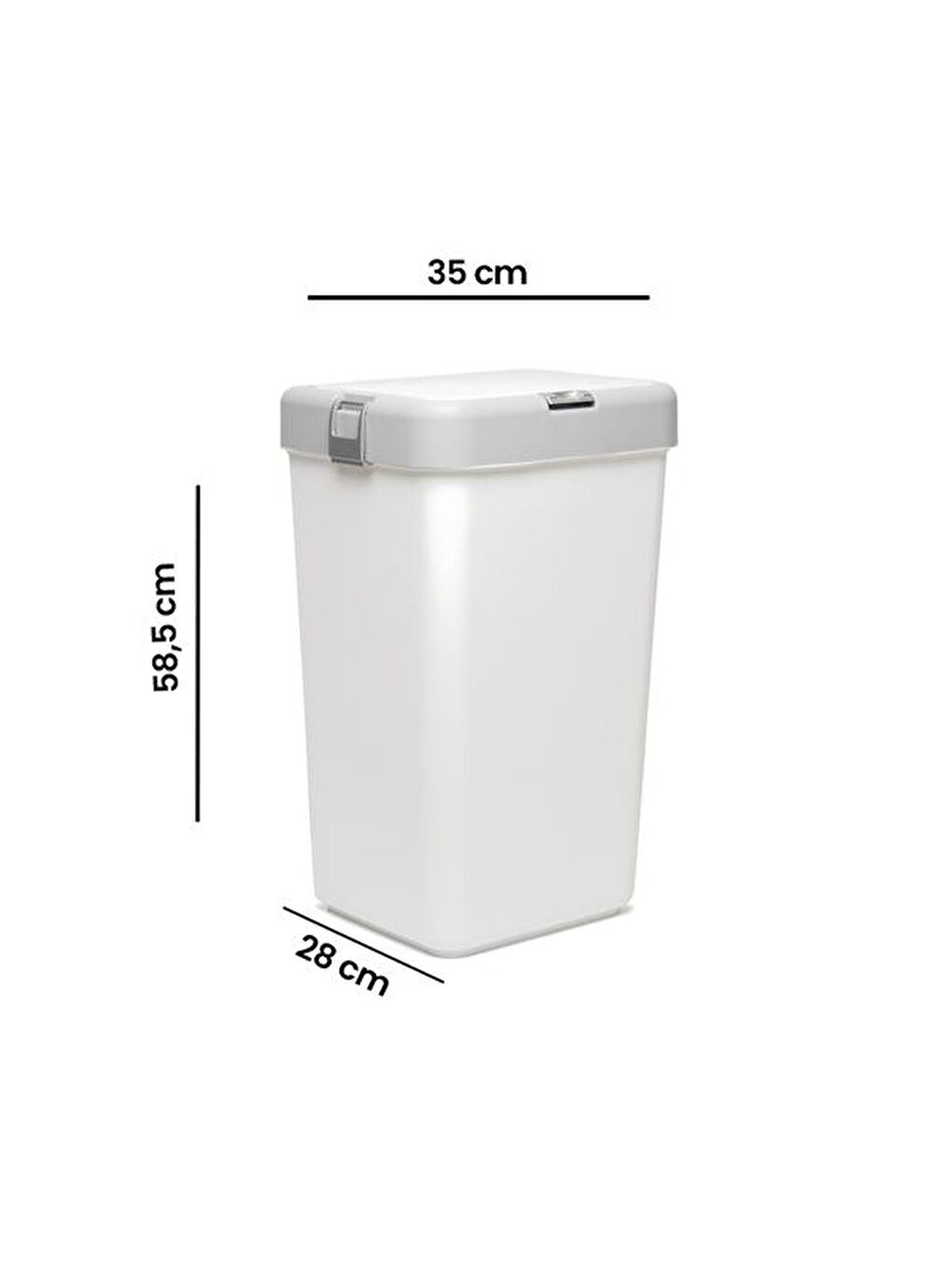 Mono Çamaşır Sepeti - Beyaz - 40 lt-5